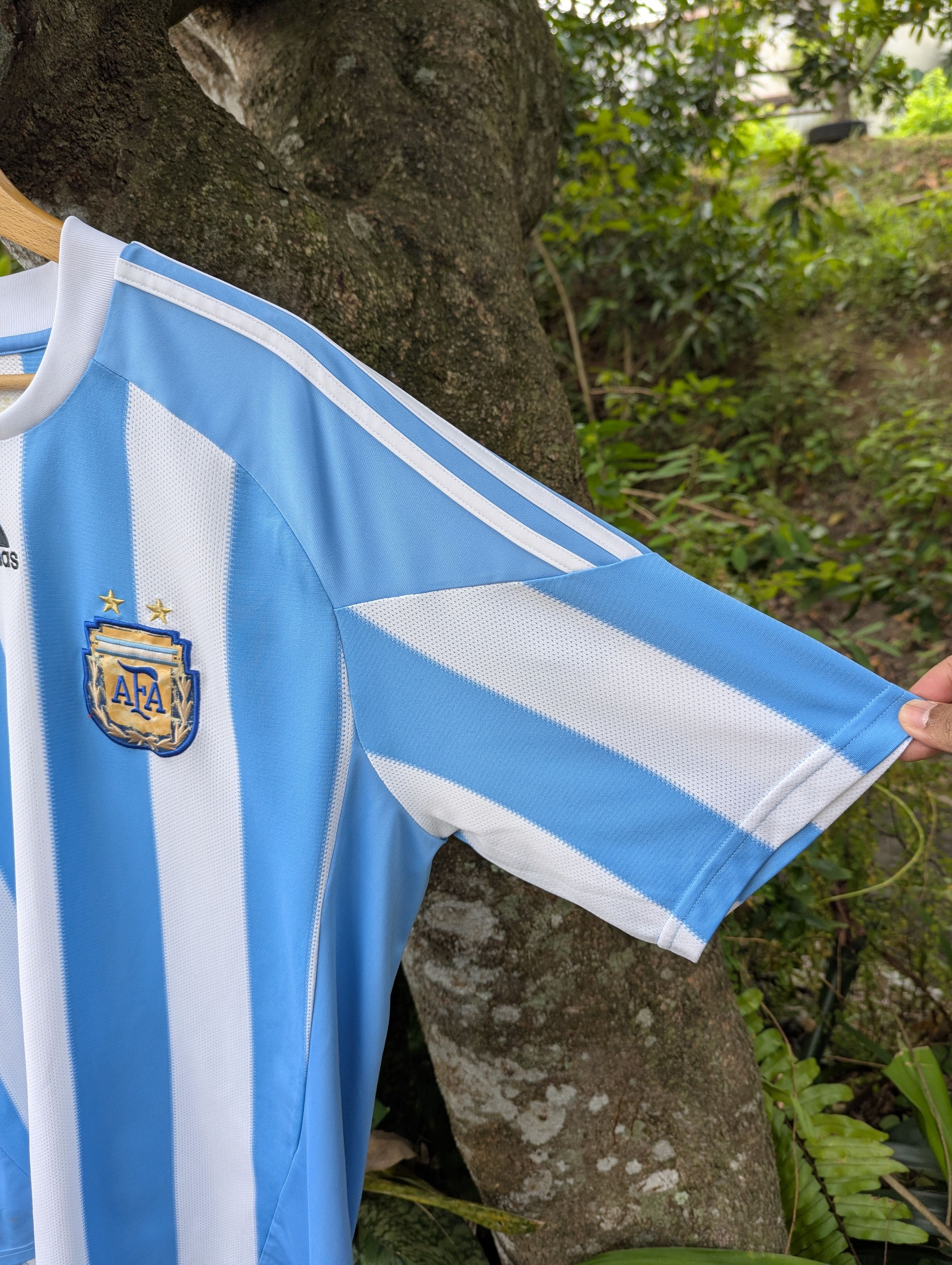Adidas Adidas Argentina 2010-2011 Home Football Jersey Size US L / EU 52-54 / 3 - 11 Thumbnail