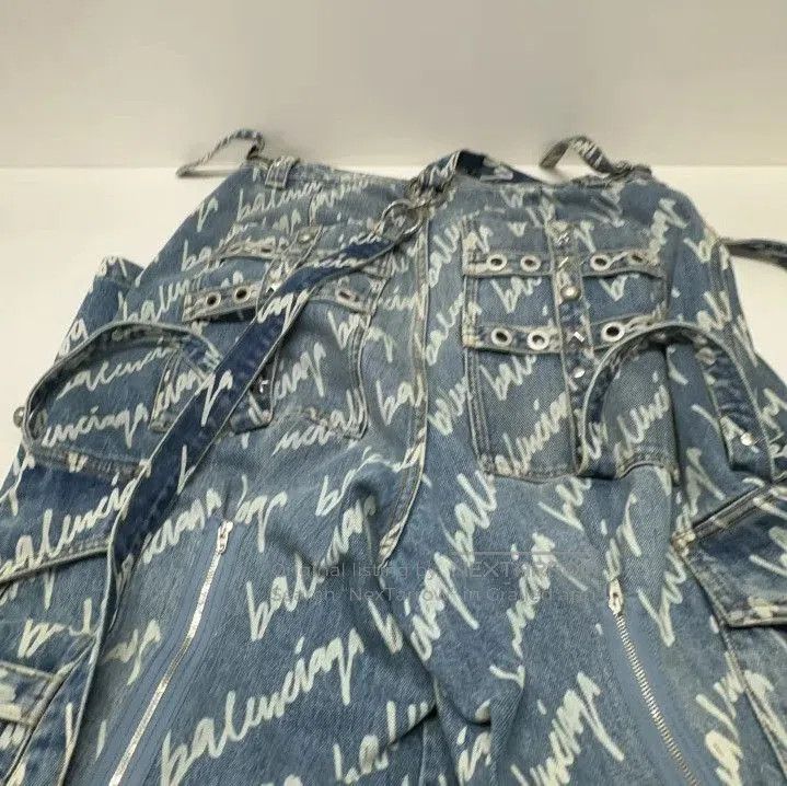 Balenciaga Balenciaga Blue Wide-Leg Denim Pants for Men. Size US 32 / EU 48 - 8 Thumbnail