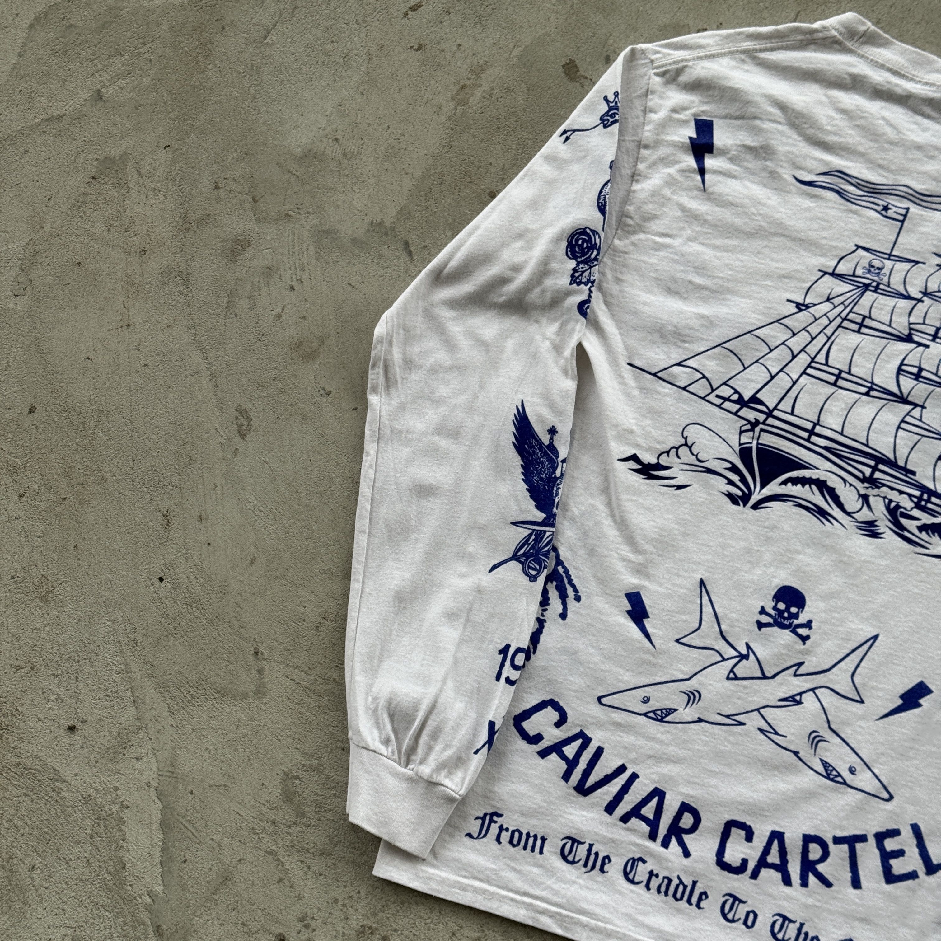 Caviar Caviar Cartel SSUR Long Sleeve T-Shirt Tattoo Graphic Size US XL / EU 56 / 4 - 8 Thumbnail