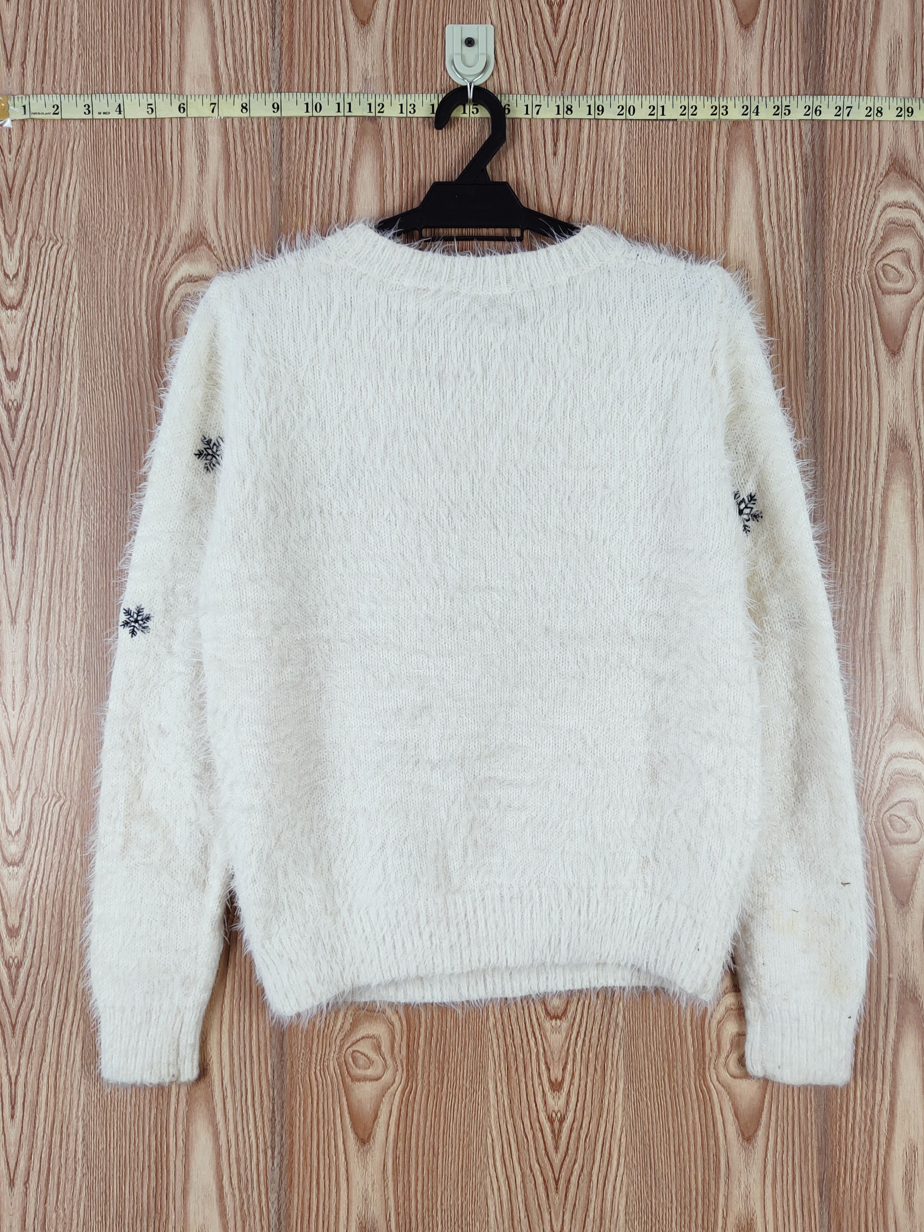 Japanese Brand Japan christmas deer Shag Shaggy Fur Mohair Knitwear #W767 Size M / US 6-8 / IT 42-44 - 7 Thumbnail