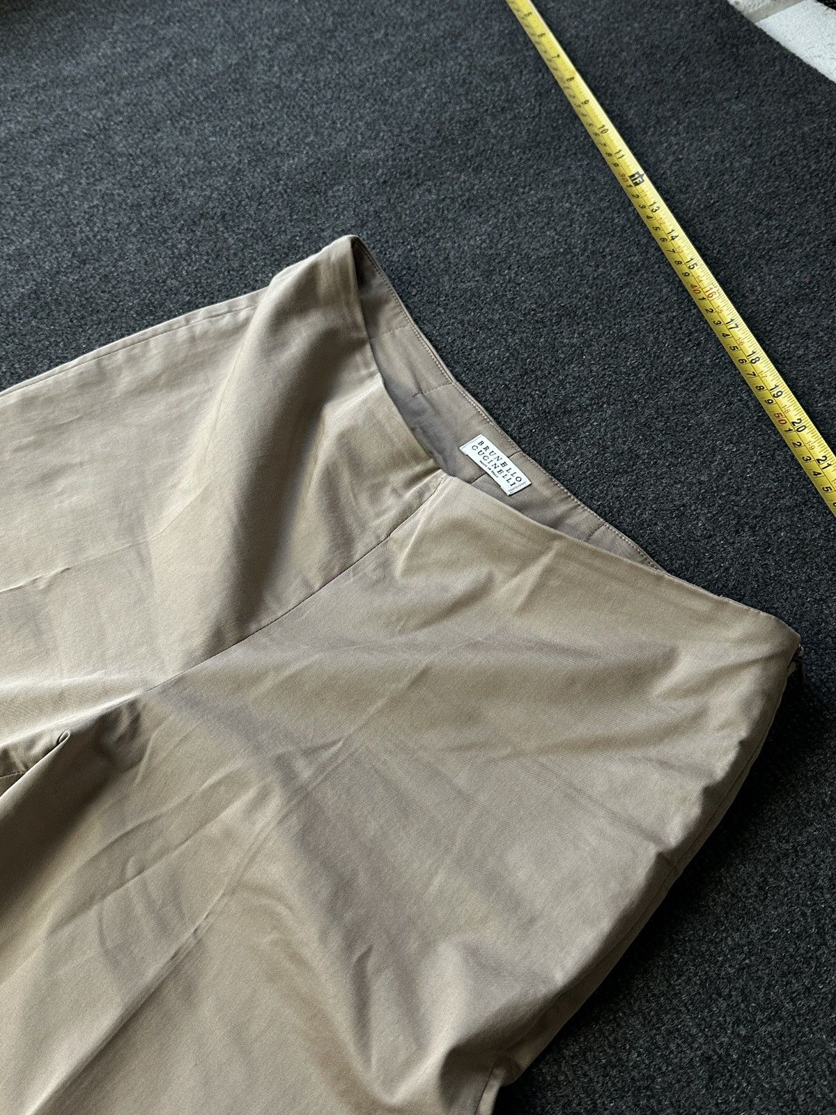 Brunello Cucinelli 🚨 BRUNELLO CUCINELLI BEIGE WOMEN LUXURY PANTS RARE Size 28" / US 6 / IT 42 - 2 Thumbnail
