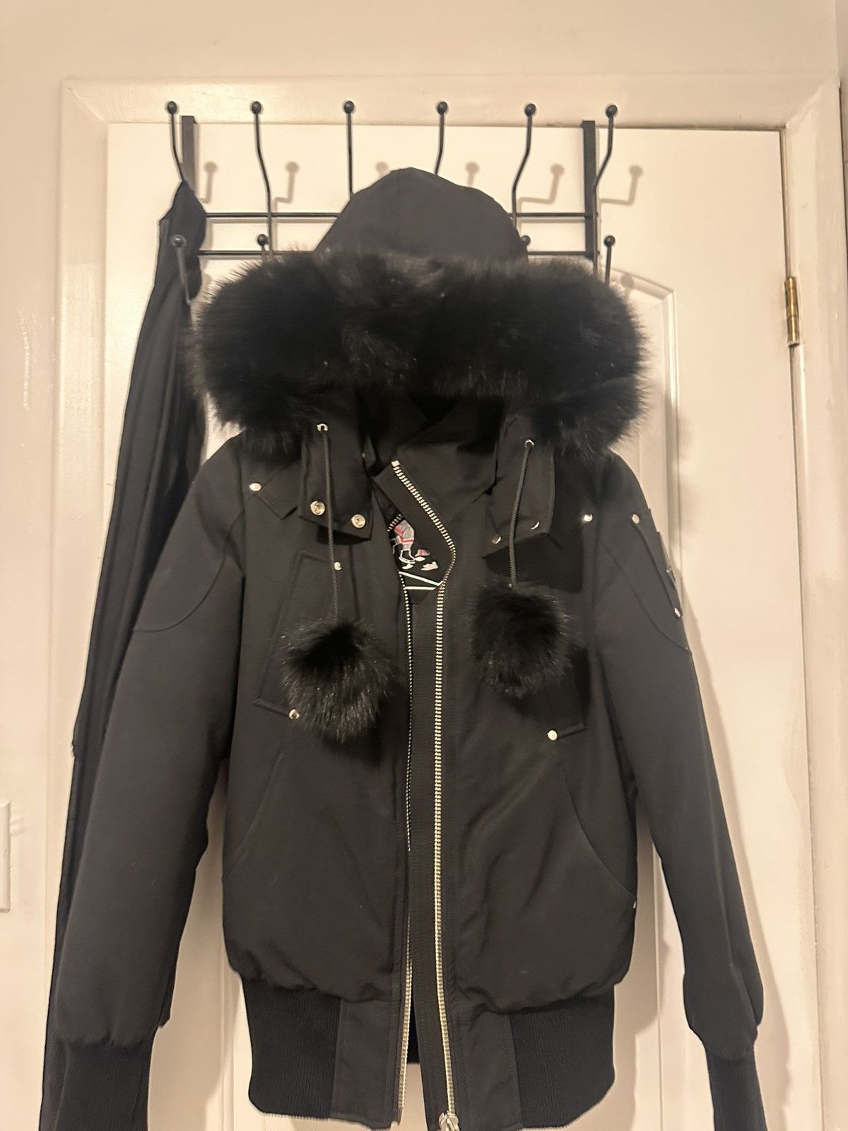 Moose Knuckles Moose Knuckles Debbie Shearling Trim Bomber Jacket Size S / US 4 / IT 40 - 1 Thumbnail