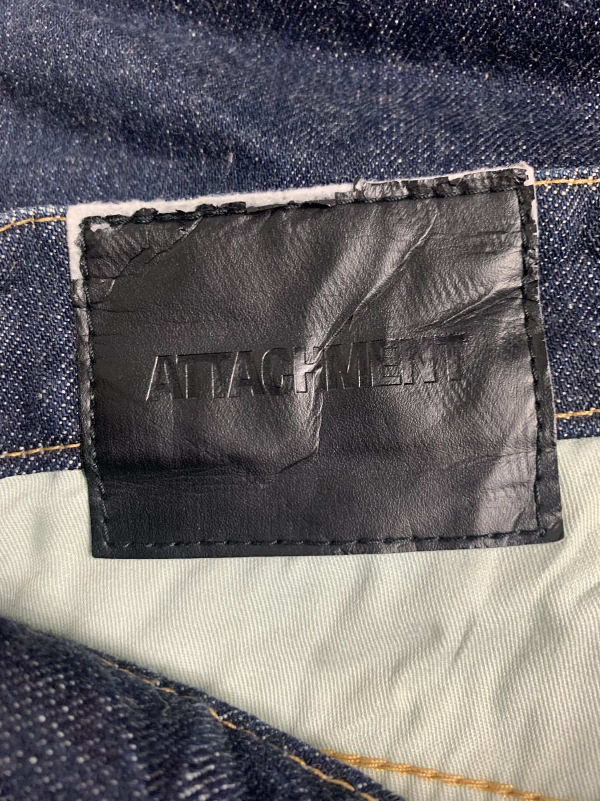 Attachment ATTACHMENT Dark Indigo Slim Fit Denim Jeans Size US 30 / EU 46 - 11 Thumbnail