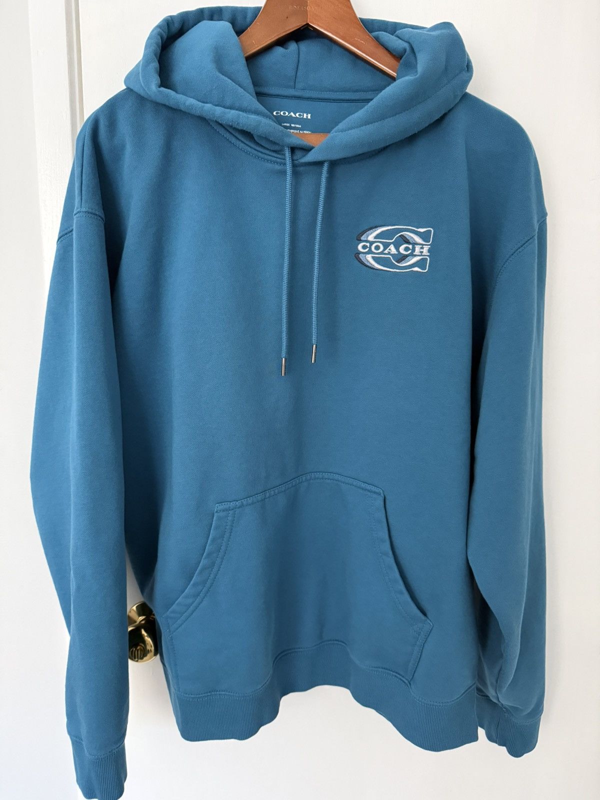 Coach Coach Men's Blue Sapphire Gradient Signature Hoodie Size US L / EU 52-54 / 3 - 1 Thumbnail