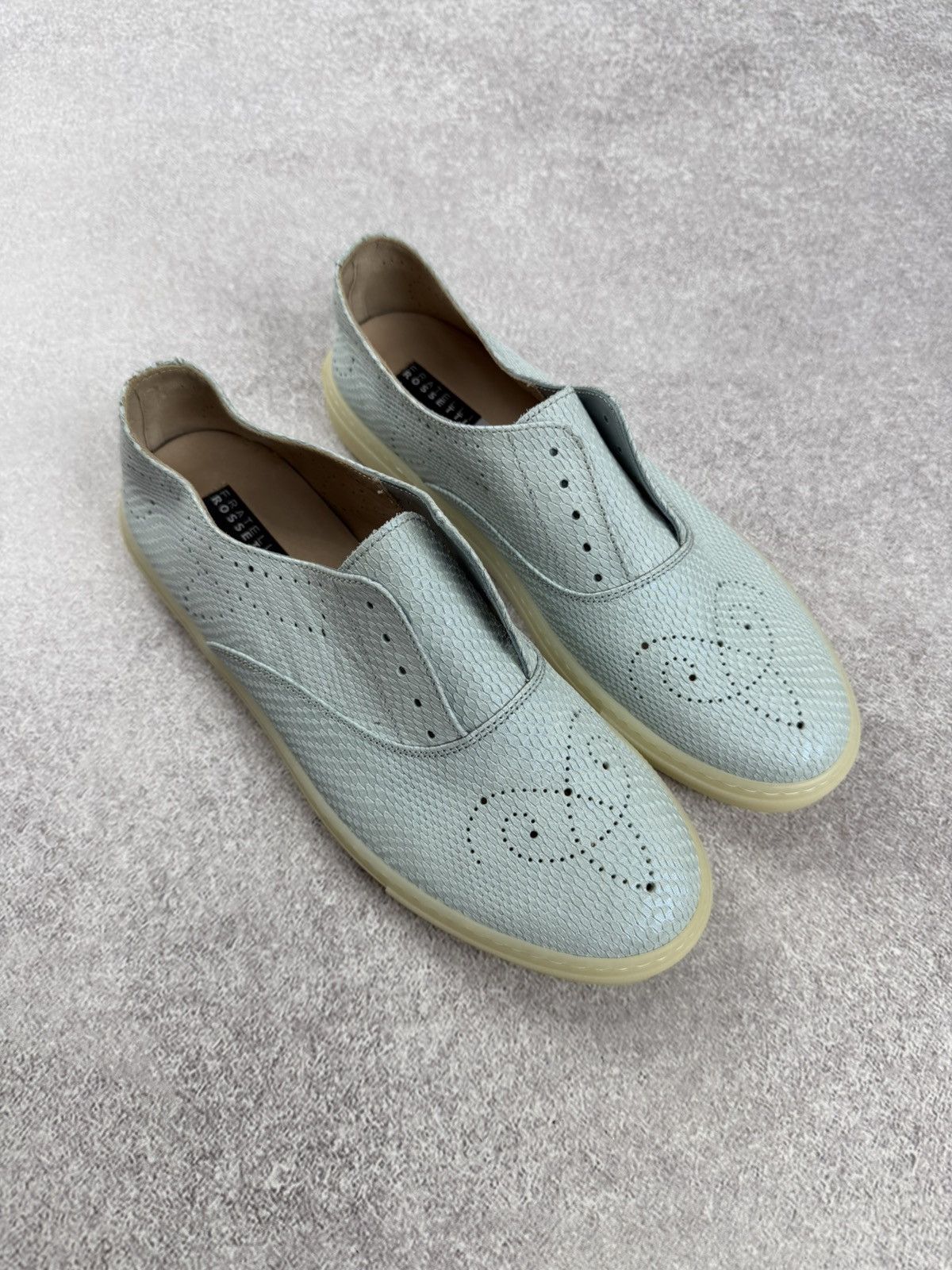 Fratelli Rossetti Frattelli Rossetti One Women’s Light Blue Leather Slip On Size US 9 / IT 39 - 1 Thumbnail