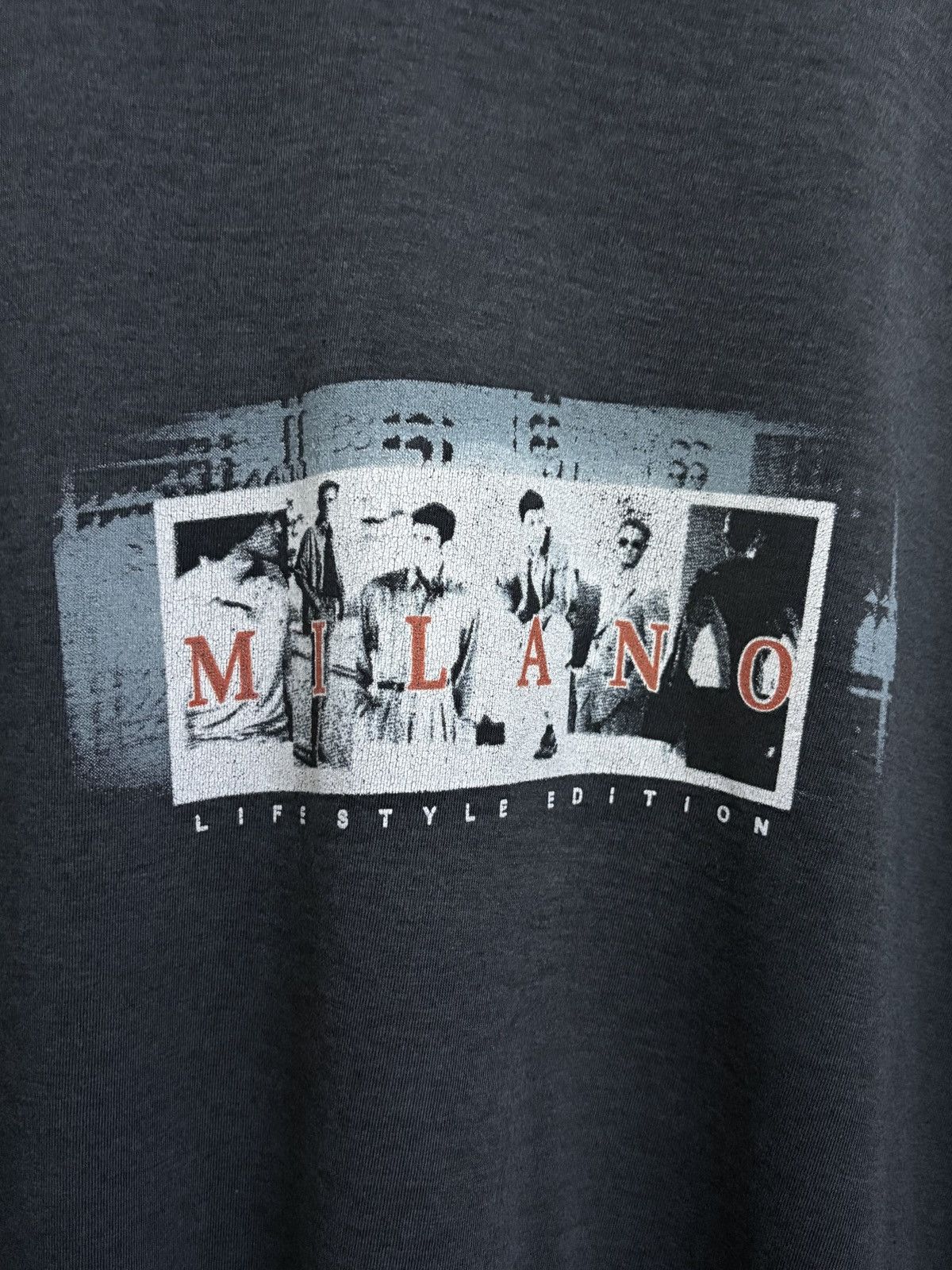 Vintage Vintage 90's Milano Lifestyle / Luxury / Fashion T-Shirt Size US L / EU 52-54 / 3 - 4 Thumbnail