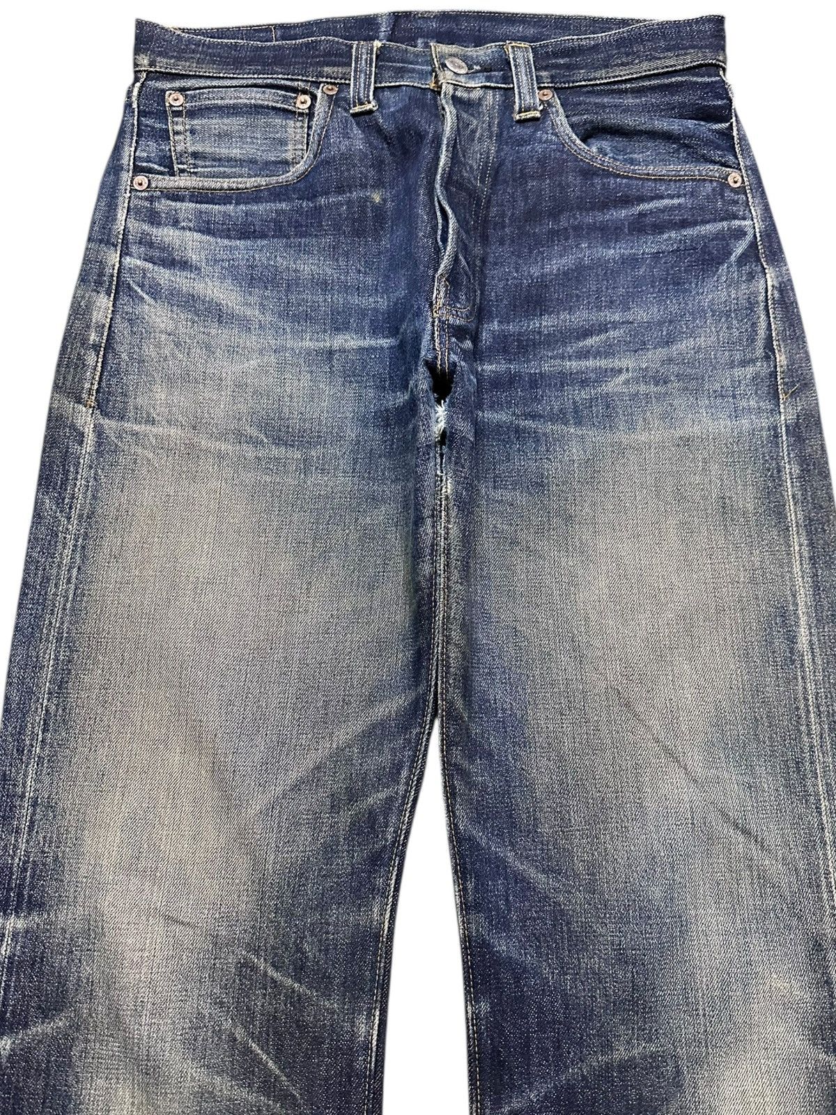 Levi's Vintage Clothing Vintage Levi’s 501XX Selvedge Big E Mudwash Whiskers Denim Size US 30 / EU 46 - 2 Thumbnail