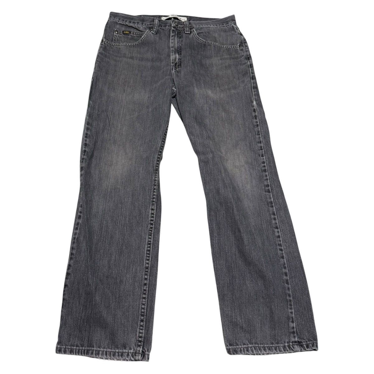 Lee Lee Regular Fit Gray Faded Jean Pants Men’s 32x30 Size US 32 / EU 48 - 4 Thumbnail