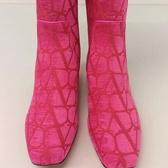 Valentino Valentino Garavani Toile Iconographe VLogo Boots - EU36.5 Size US 6.5 / IT 36.5 - 8 Thumbnail