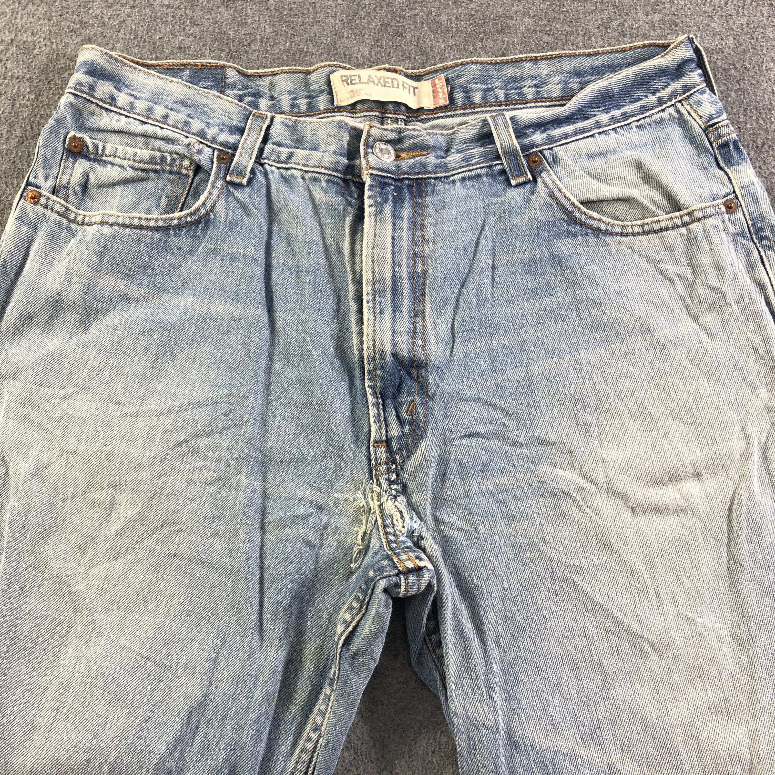 Levi's Vintage Light Wash Levis 550 Jeans-J3261 Size US 37 - 3 Thumbnail