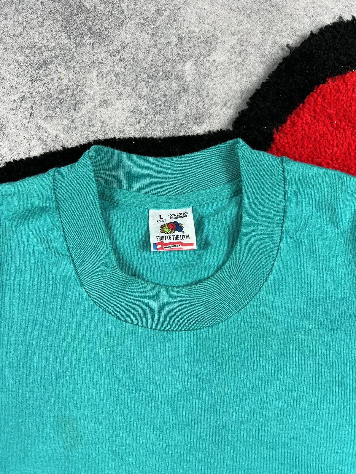 Vintage Vintage USA Flag Skulls 1991 Single Stitch Y2K Tee Shirt Size US L / EU 52-54 / 3 - 5 Thumbnail
