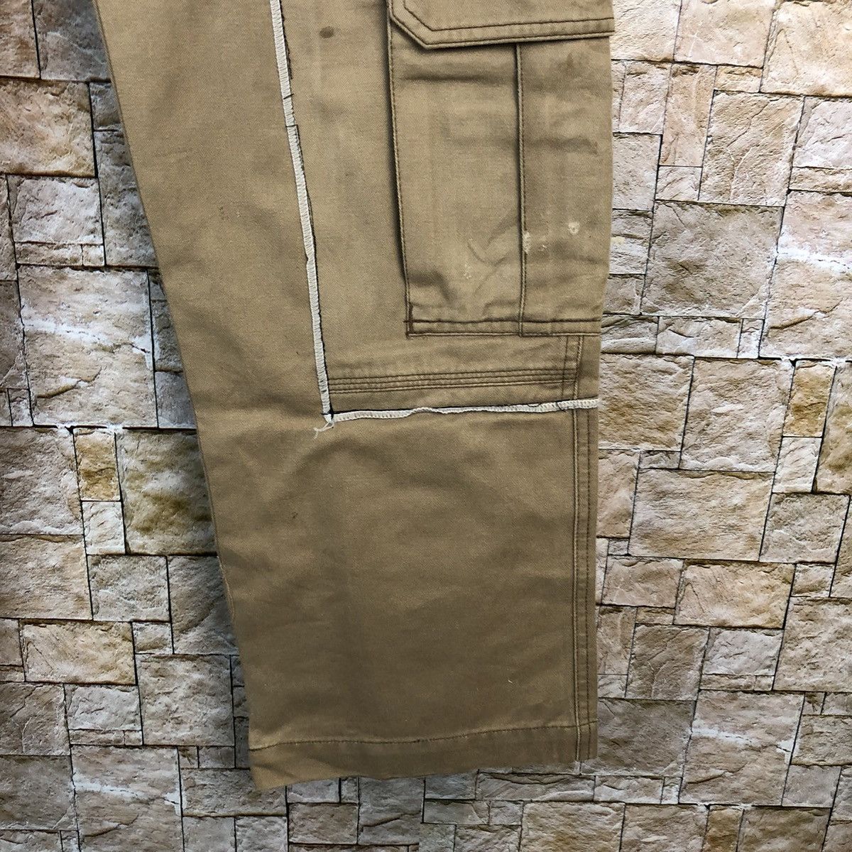 Japanese Brand DL Burtle Brown Custom Cargo Multipocket Pants #A969 Size US 30 / EU 46 - 15 Thumbnail