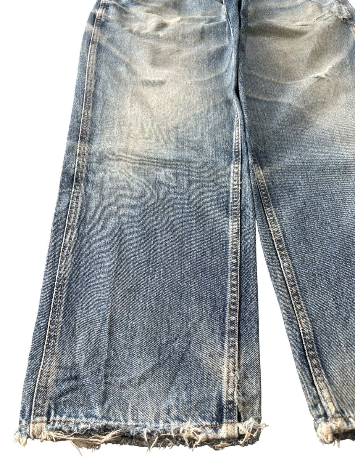 Uniqlo Vintage Uniqlo Lemaire Faded Wash Distressed Baggy Jeans Size US 38 / EU 54 - 6 Thumbnail