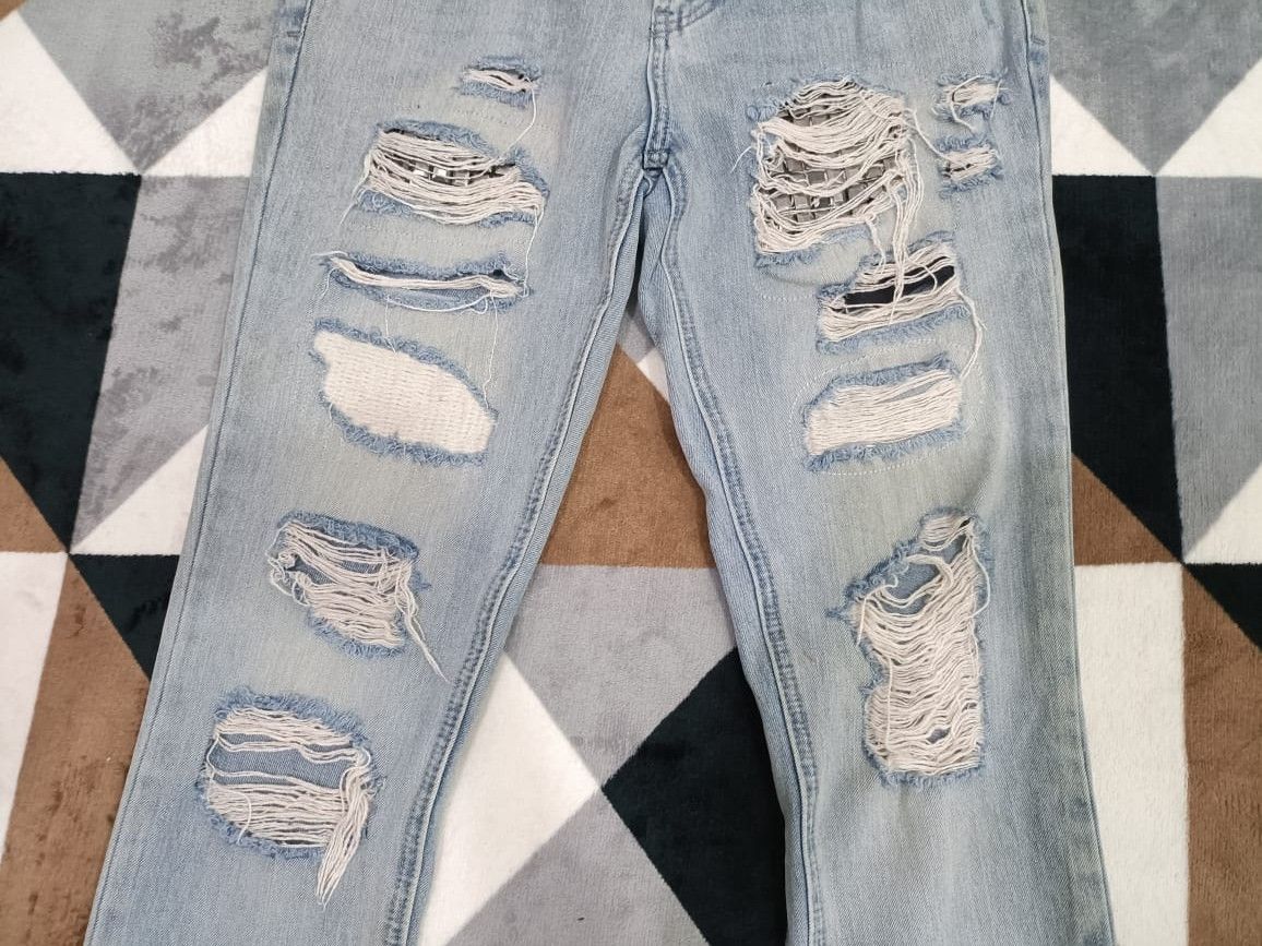 Pacsun Vertical Stretch Pacsun Los Angeles Ripped Punk Jeans Size 32" / US 10 / IT 46 - 3 Thumbnail
