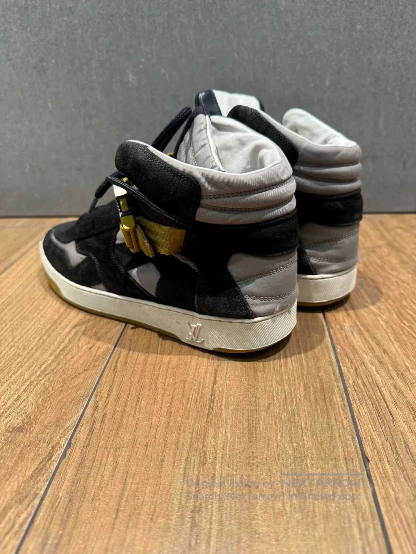 Louis Vuitton louis vuitton black suede high top sneakers. Size US 5 / EU 37 - 6 Thumbnail