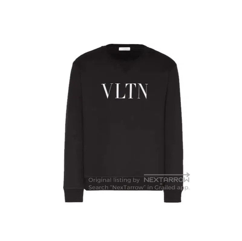 Valentino Valentino Black Cotton Women's Sweatshirt . Size M / US 6-8 / IT 42-44 - 1 Thumbnail