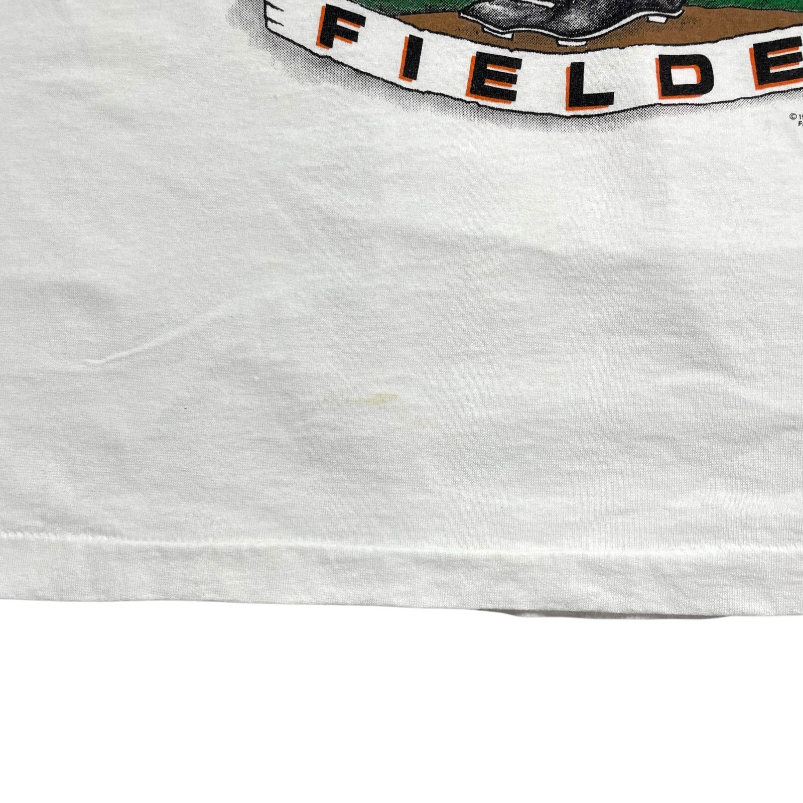 MLB VTG 90s DETROIT TIGERS CECIL FIELDER CARICATURE T-SHIRT 1991 Size US XL / EU 56 / 4 - 7 Thumbnail