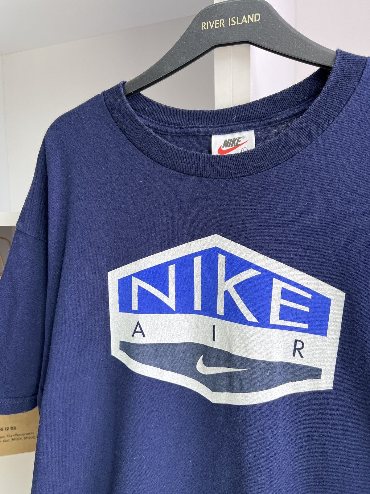 Nike × Vintage Vintage Nike Air Big logo Tee Size US L / EU 52-54 / 3 - 5 Thumbnail