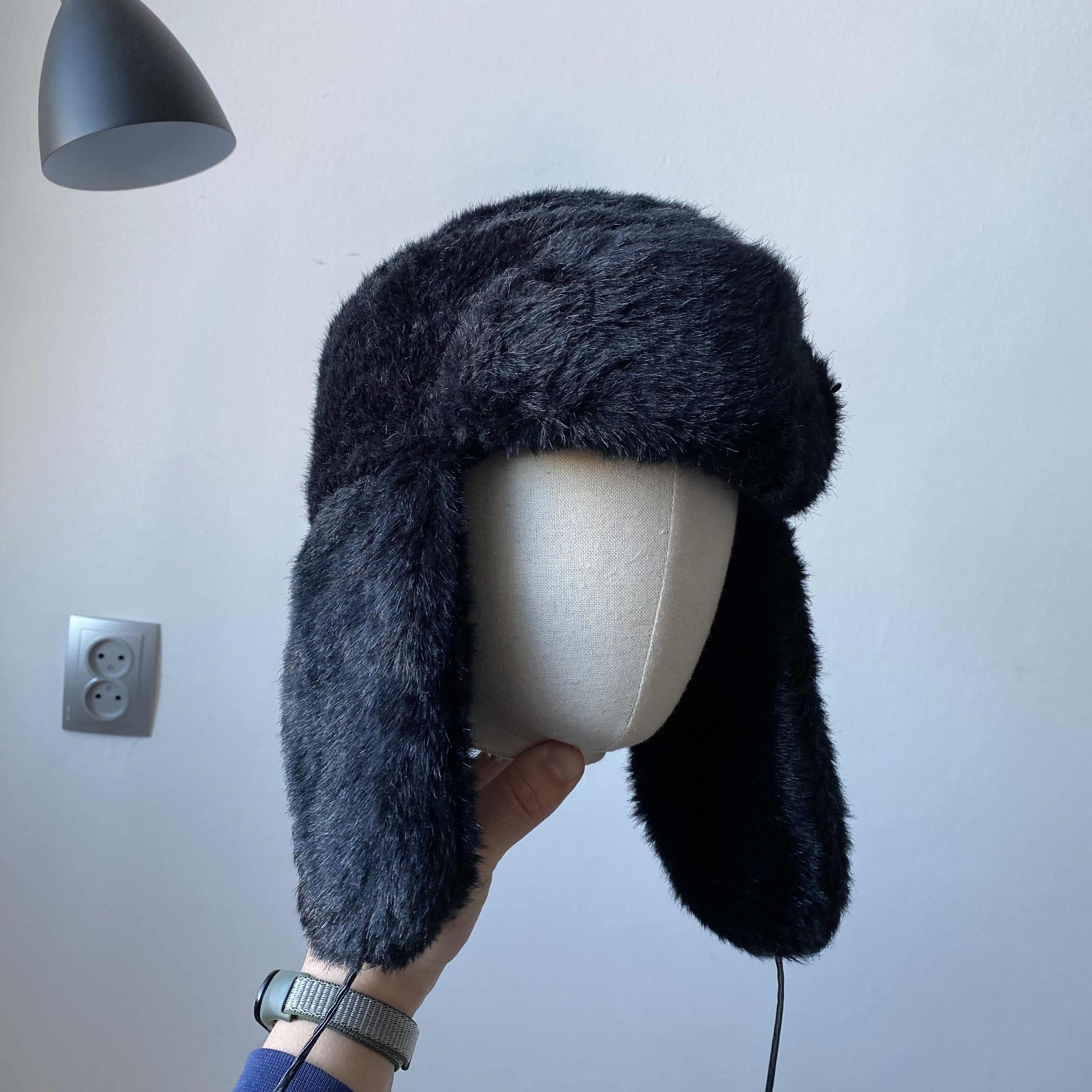 If Six Was Nine Vintage 2000s Faux Fur Trapper Ushanka Winter Hat Y2K Size ONE SIZE - 8 Thumbnail