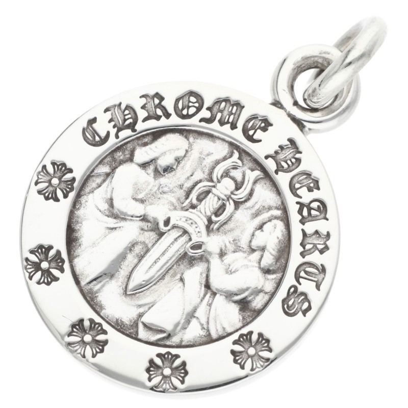 Chrome Hearts Chrome Hearts Angel Medal Charm Silver Necklace Size ONE SIZE - 1 Thumbnail