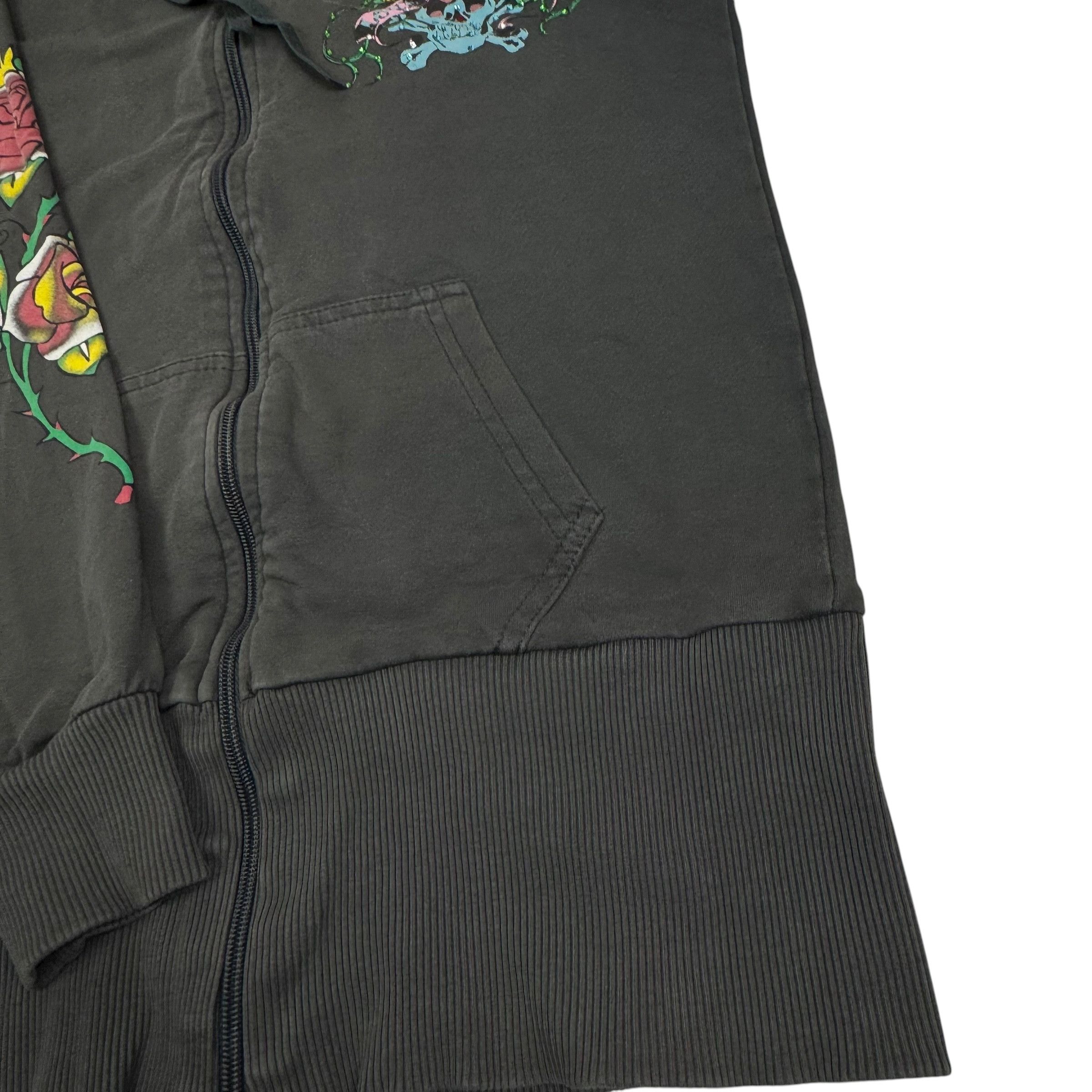 Ed Hardy Ed Hardy Women's Love Kills Slowly Floral Full Zip Hoodie L Size L / US 10 / IT 46 - 7 Thumbnail