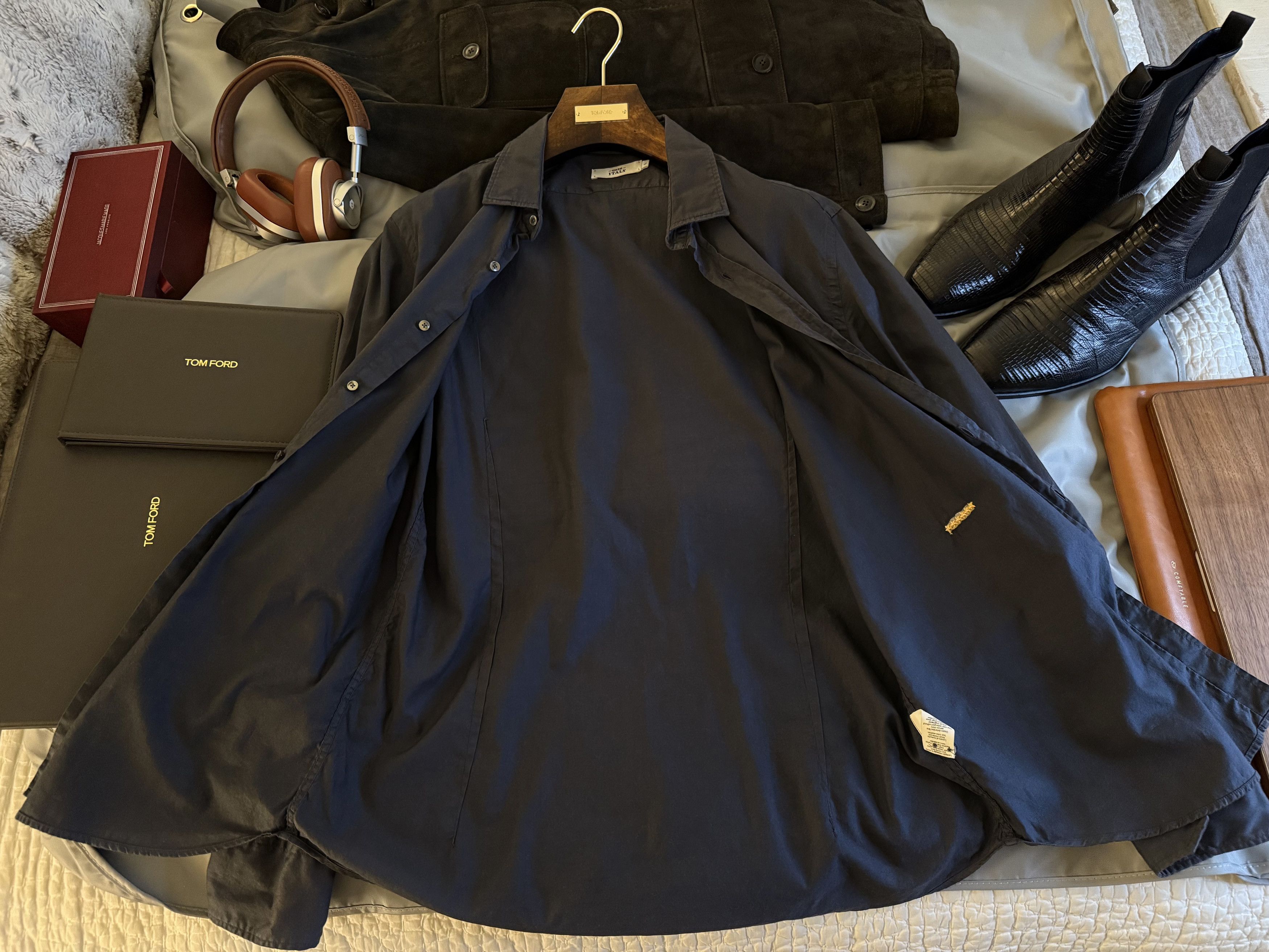 Other Best Dressed 0039 Italy Slate Shirt, Italian Tailoring Size US L / EU 52-54 / 3 - 10 Thumbnail