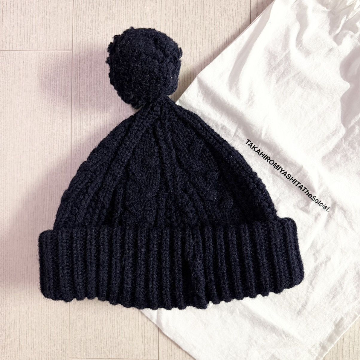 Takahiromiyashita The Soloist. Takahiro Miyashita The Soloist. Wool Beanie Navy Size ONE SIZE - 1 Thumbnail