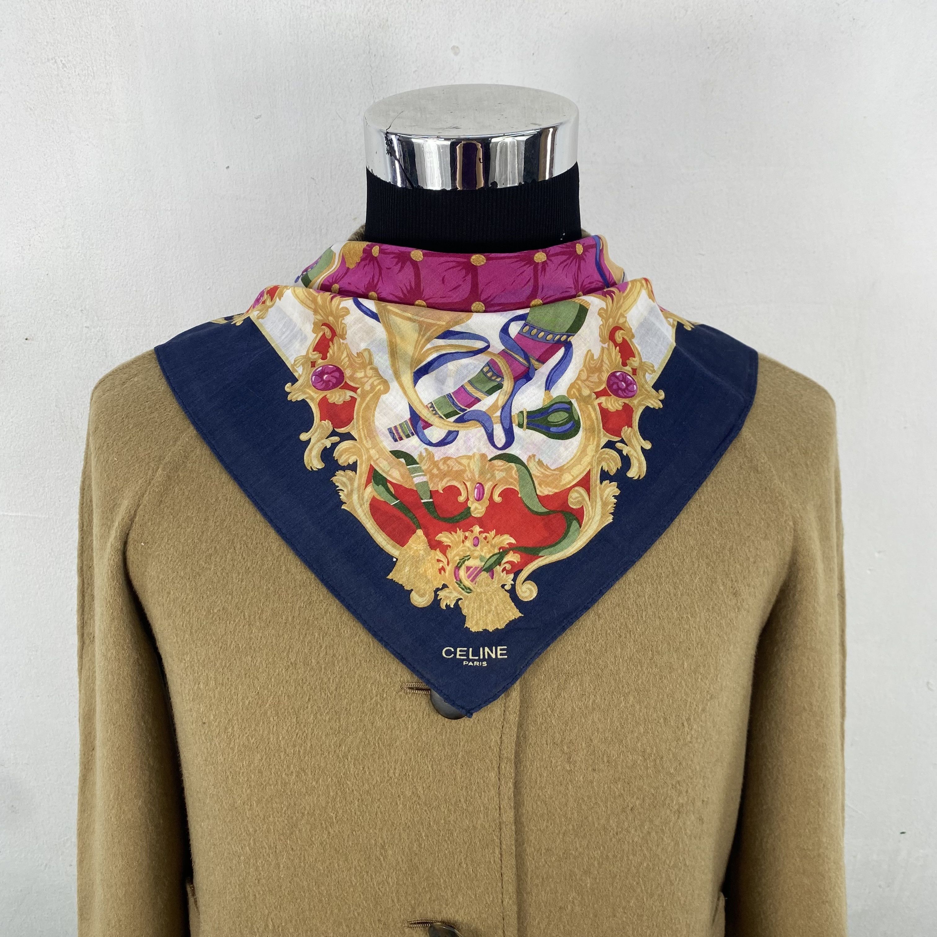 Celine Vintage Celine Handkerchief Neckerchief Bandana H387Q Size ONE SIZE - 2 Thumbnail