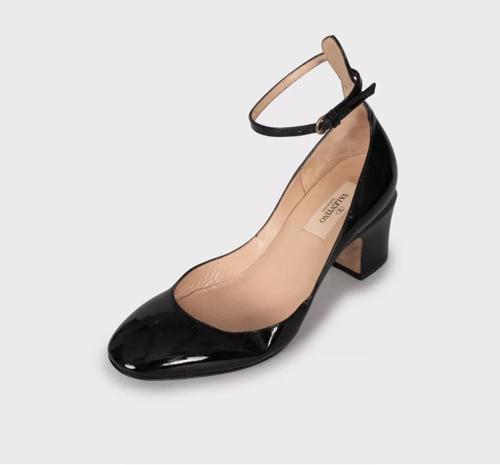 Valentino Valentino Tan-Go Leather Shoes Black Size US 6 / IT 36 - 3 Thumbnail