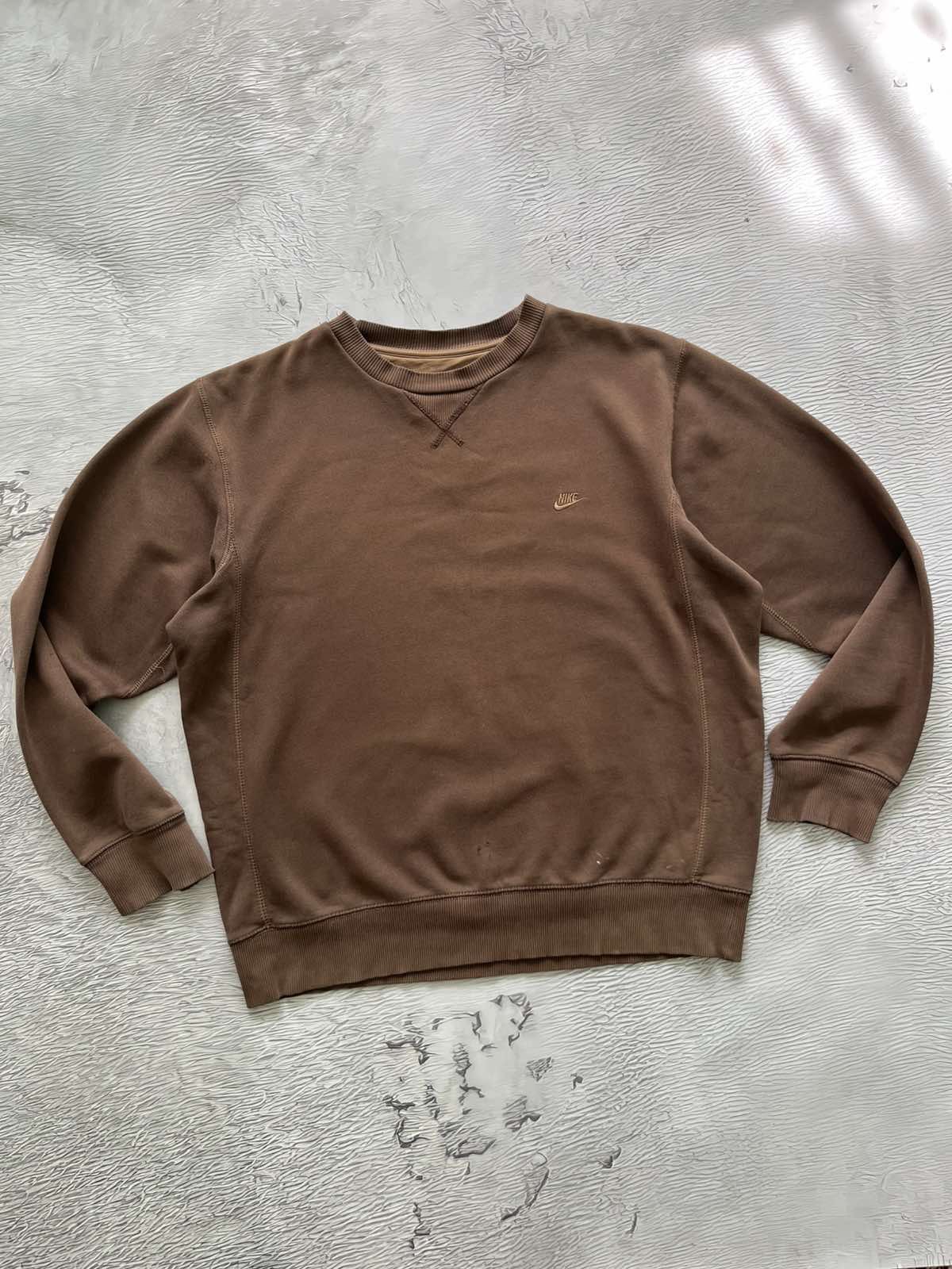 Nike Nike Y2K Vintage Sweater Streetwear Brown Size US L / EU 52-54 / 3 - 1 Thumbnail