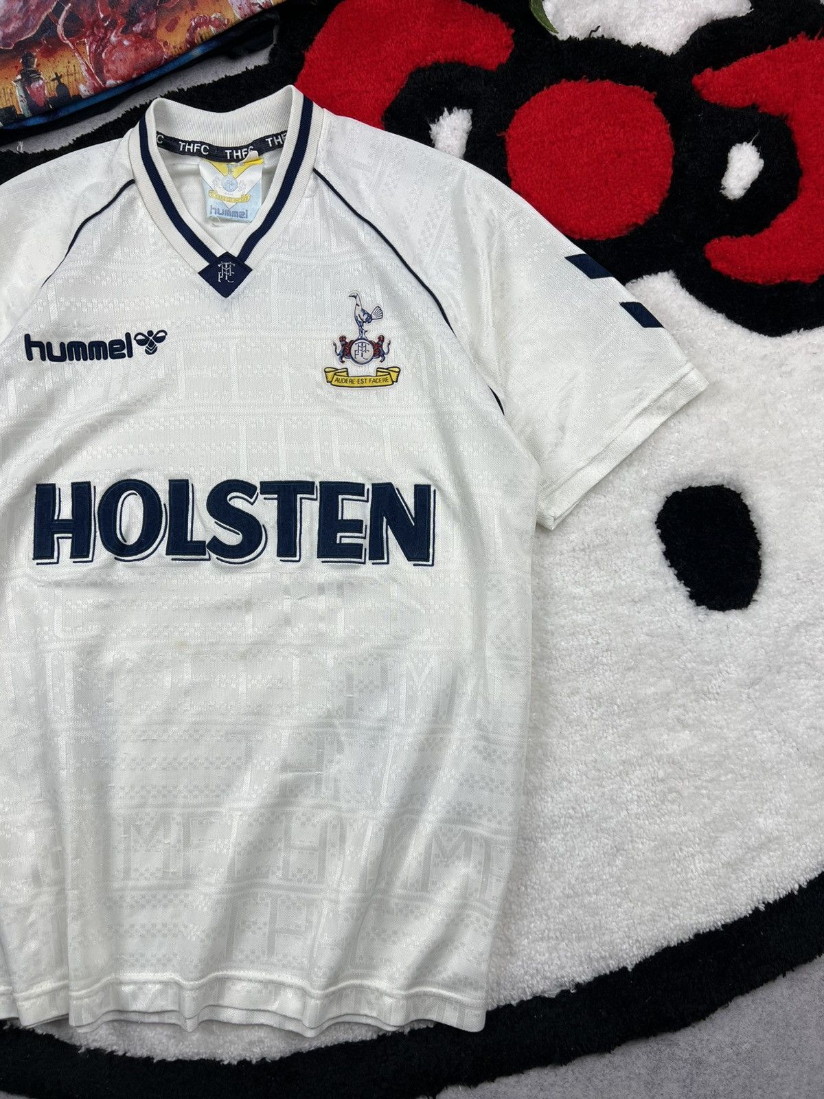 Vintage Rare Tottenham Hotspur 1989 Football Soccer Blockcore Jersey Size US M / EU 48-50 / 2 - 3 Thumbnail