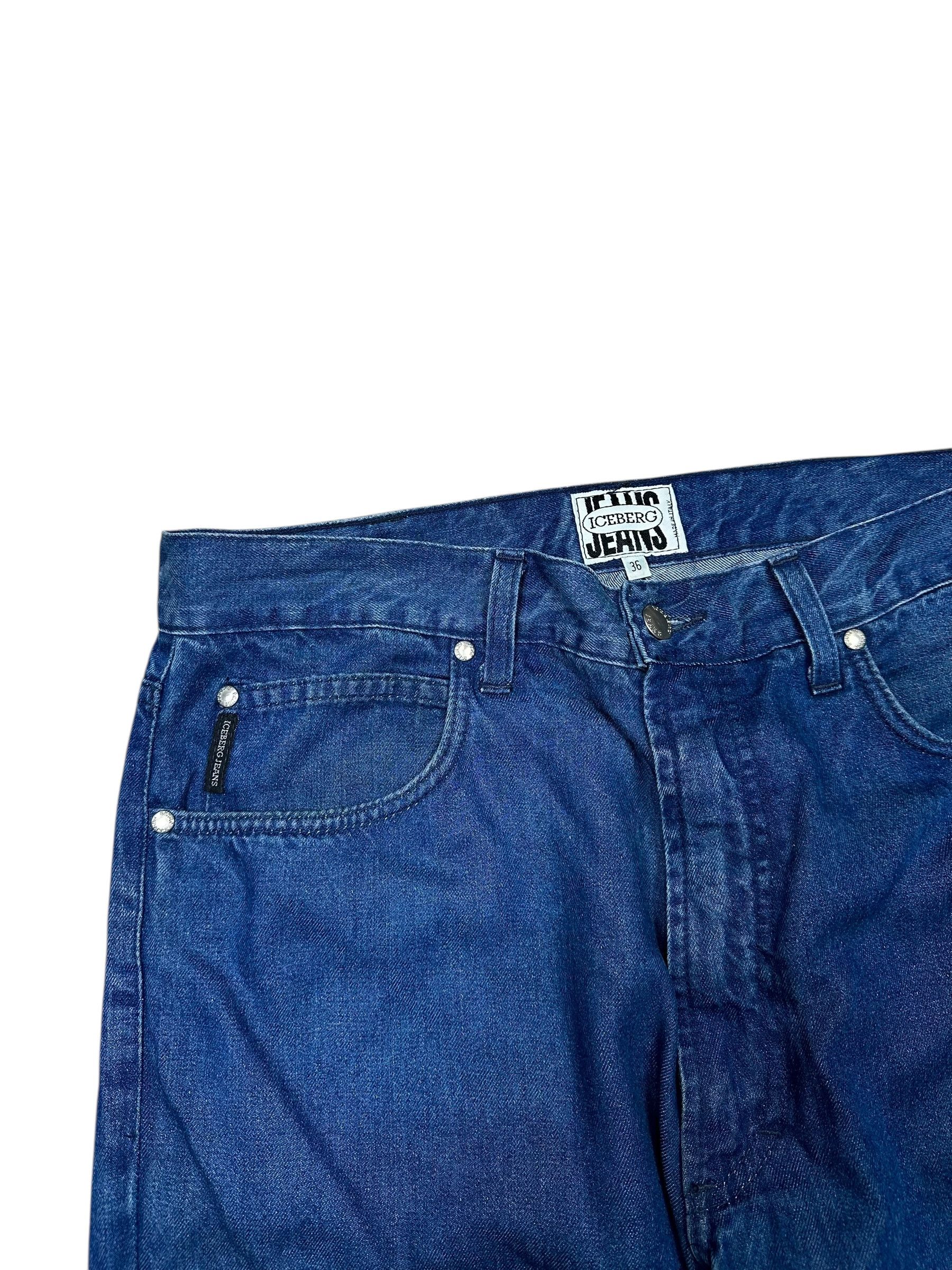 Iceberg Iceberg vintage light denim wide jeans Size US 36 / EU 52 - 4 Thumbnail
