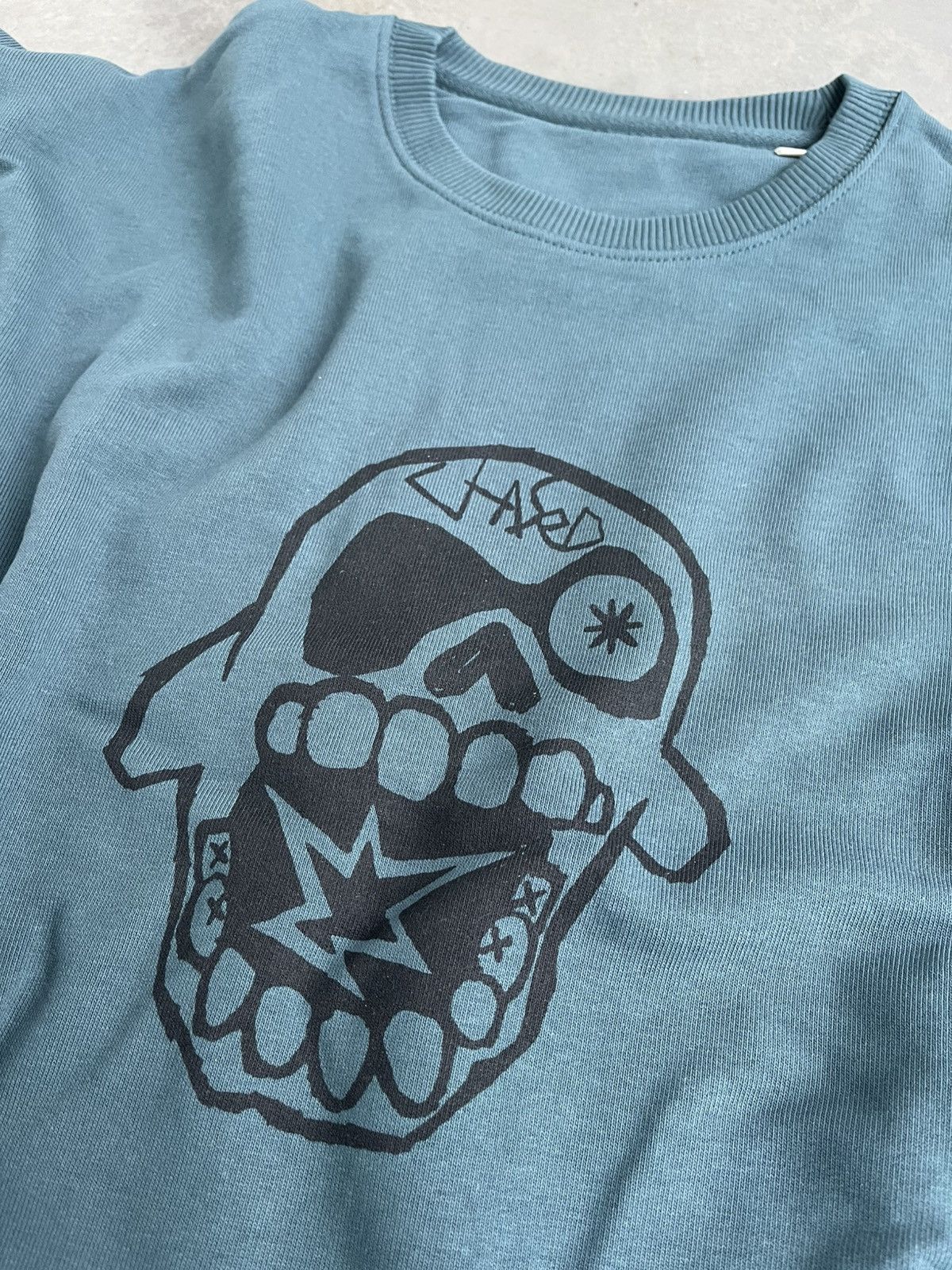 Other Dark Green Sweatshirt with Skull Print Size US M / EU 48-50 / 2 - 2 Thumbnail