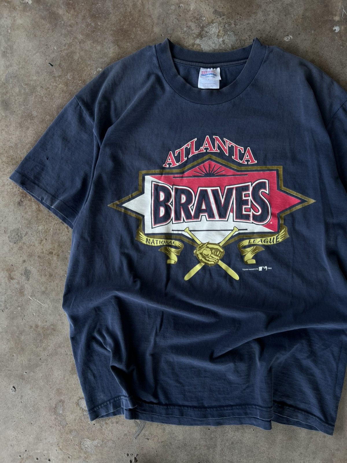 Starter Vintage 90’s Faded MLB Atlanta Braves T Shirt Size US L / EU 52-54 / 3 - 1 Thumbnail