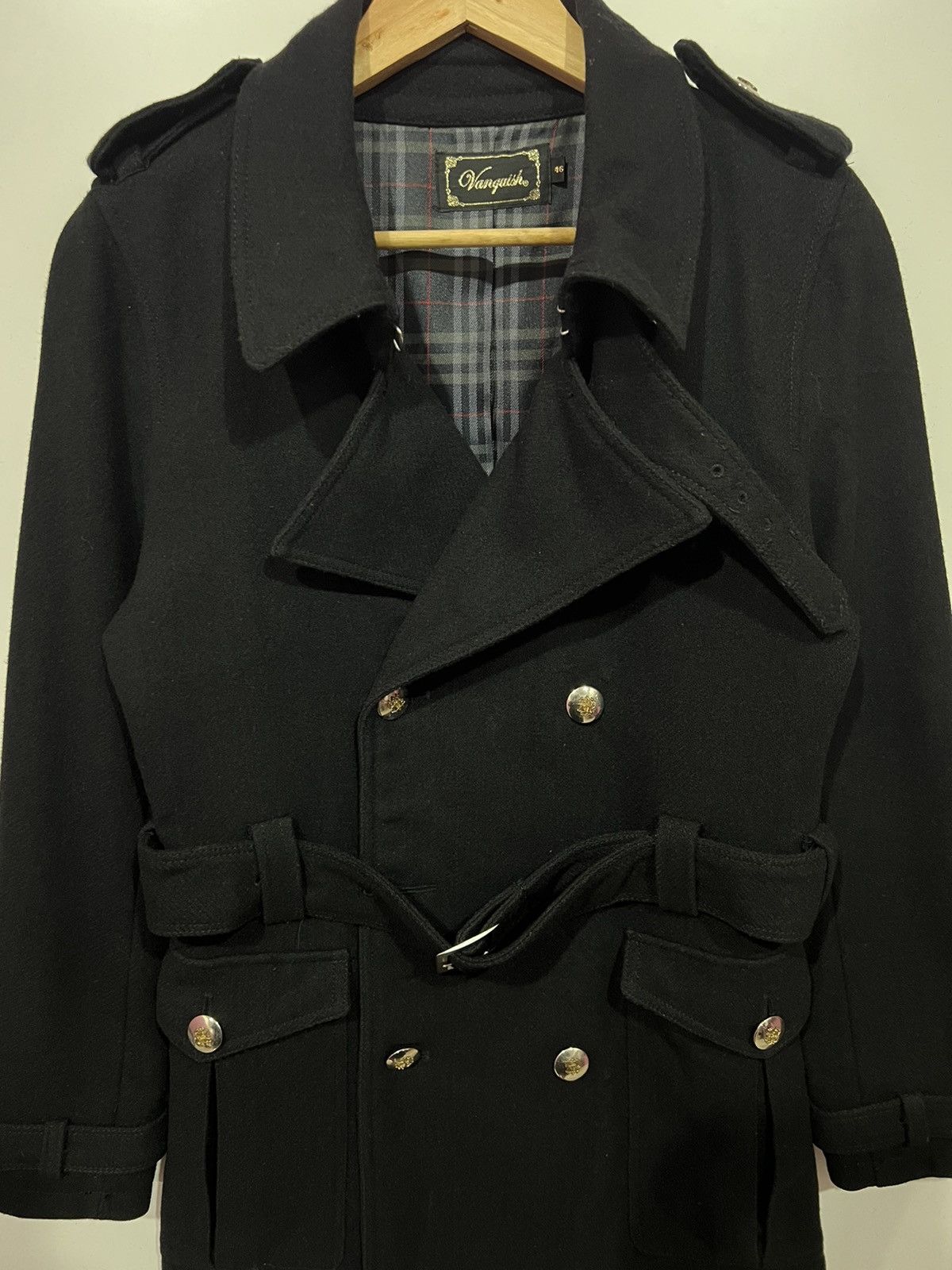 Vanquish 🔥 VANQUISH CHEKED LINED SMART LADIES TRENCHCOAT Size S / US 4 / IT 40 - 4 Thumbnail