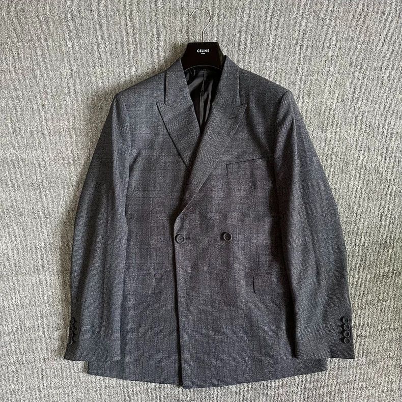 Dior Dior Plaid woven gun lapel wool suit Size US M / EU 48-50 / 2 - 1 Thumbnail