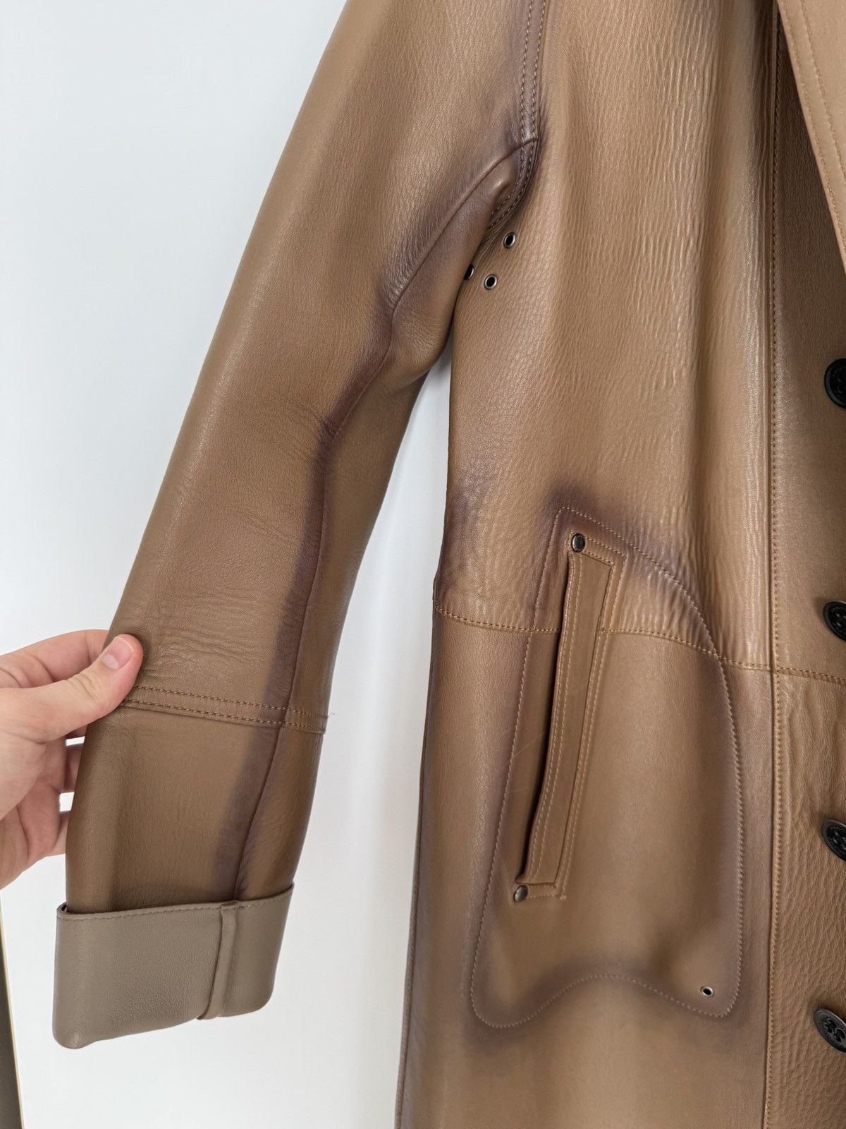 Burberry Prorsum Burberry Prorsum Lambskin Coat Size M / US 6-8 / IT 42-44 - 6 Thumbnail