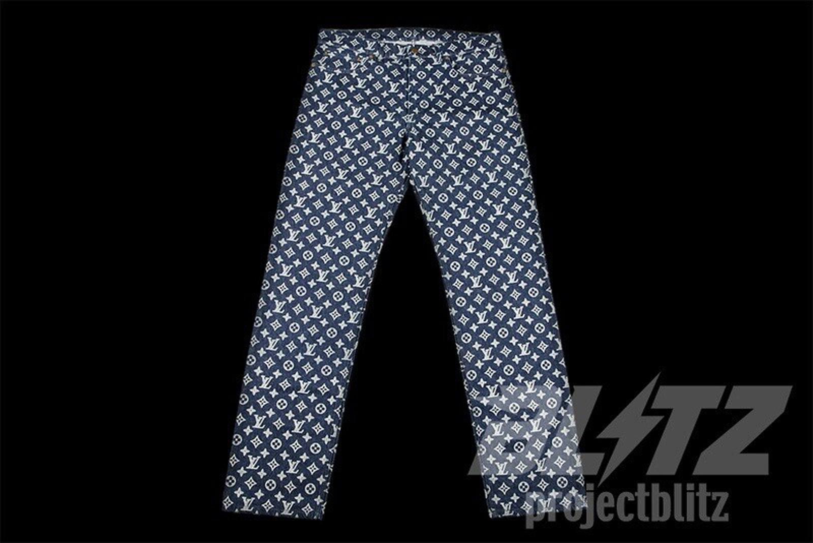 Louis Vuitton LOUIS VUITTON X KIM JONES DENIM MONOGRAM 32 Size US 32 / EU 48 - 2 Thumbnail