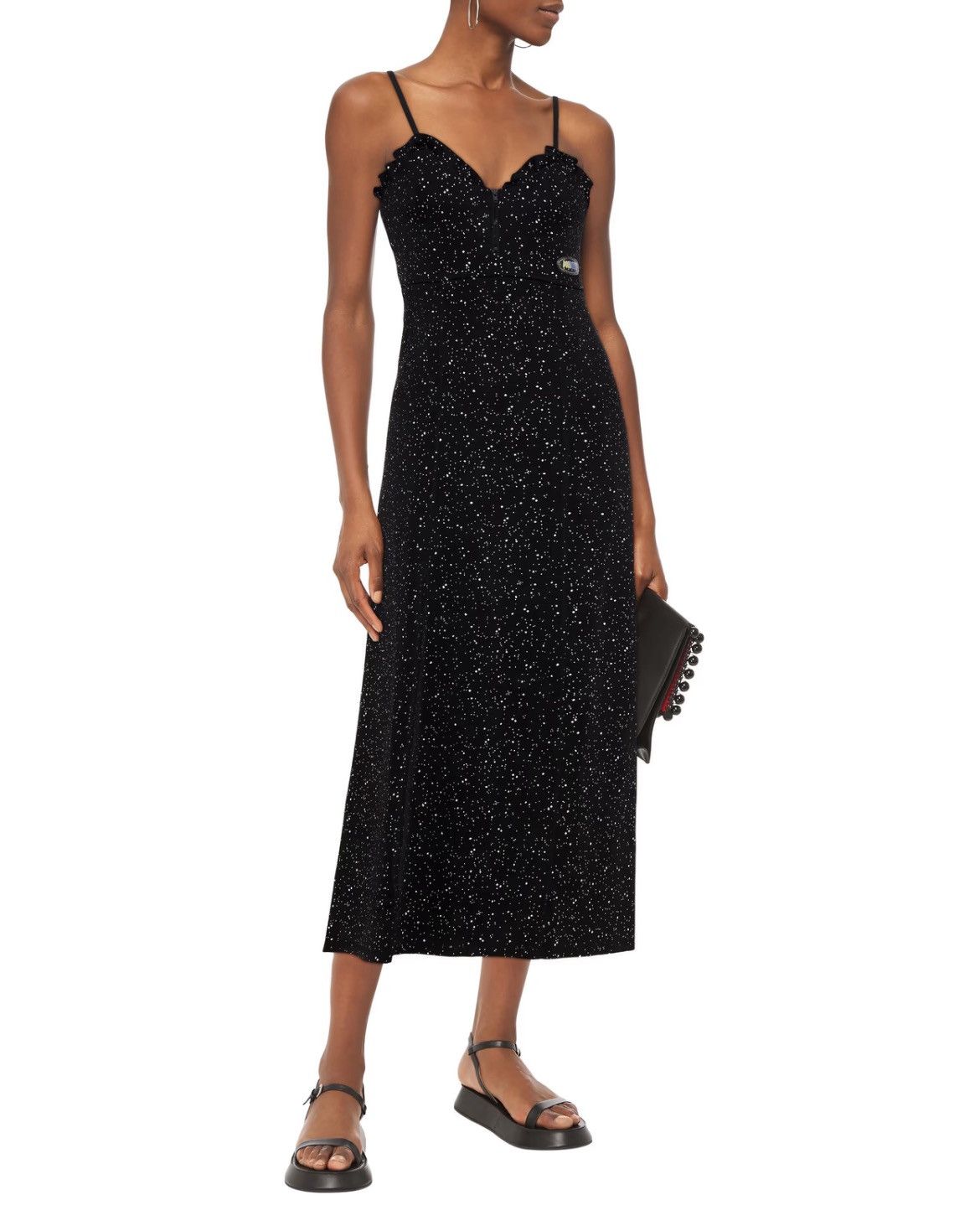 Kenzo Kenzo | Black Body Con Midi Dress | Size X-Small Size XS / US 0-2 / IT 36-38 - 6 Thumbnail