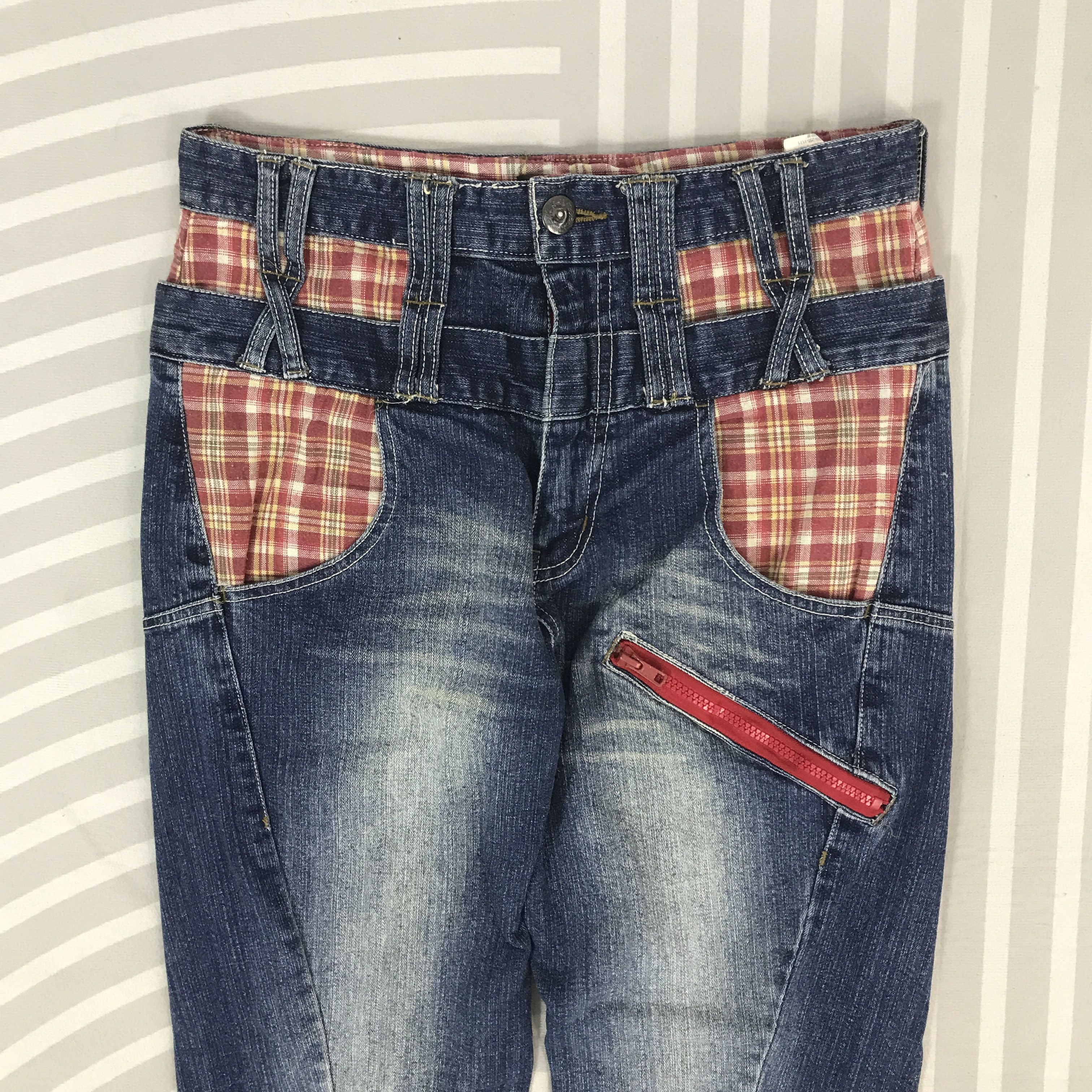 Japanese Brand Vintage Conto. Japan Double Wasit Denim Pants Size US 30 / EU 46 - 2 Thumbnail