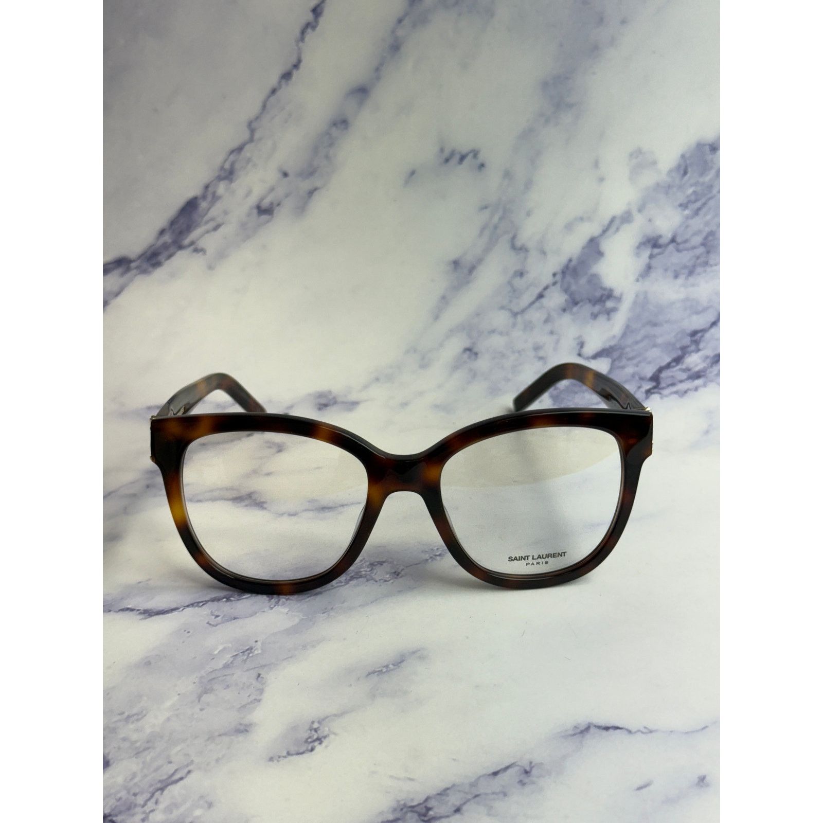 Saint Laurent Paris NEW Saint Laurent SLM97 Brown Oversized Eyeglasses Frames Size ONE SIZE - 6 Thumbnail