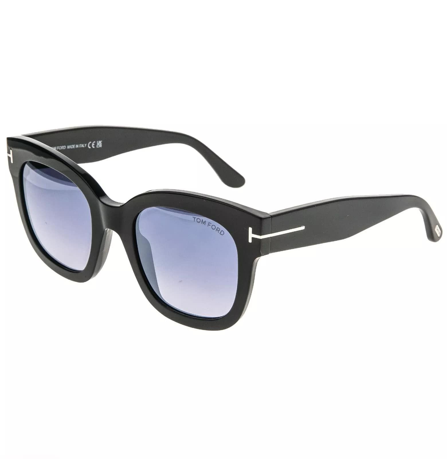 Tom Ford TOM FORD BEATRIX 2 TF0613 01C Black Blue Mirror Modern 613 Size ONE SIZE - 9 Thumbnail