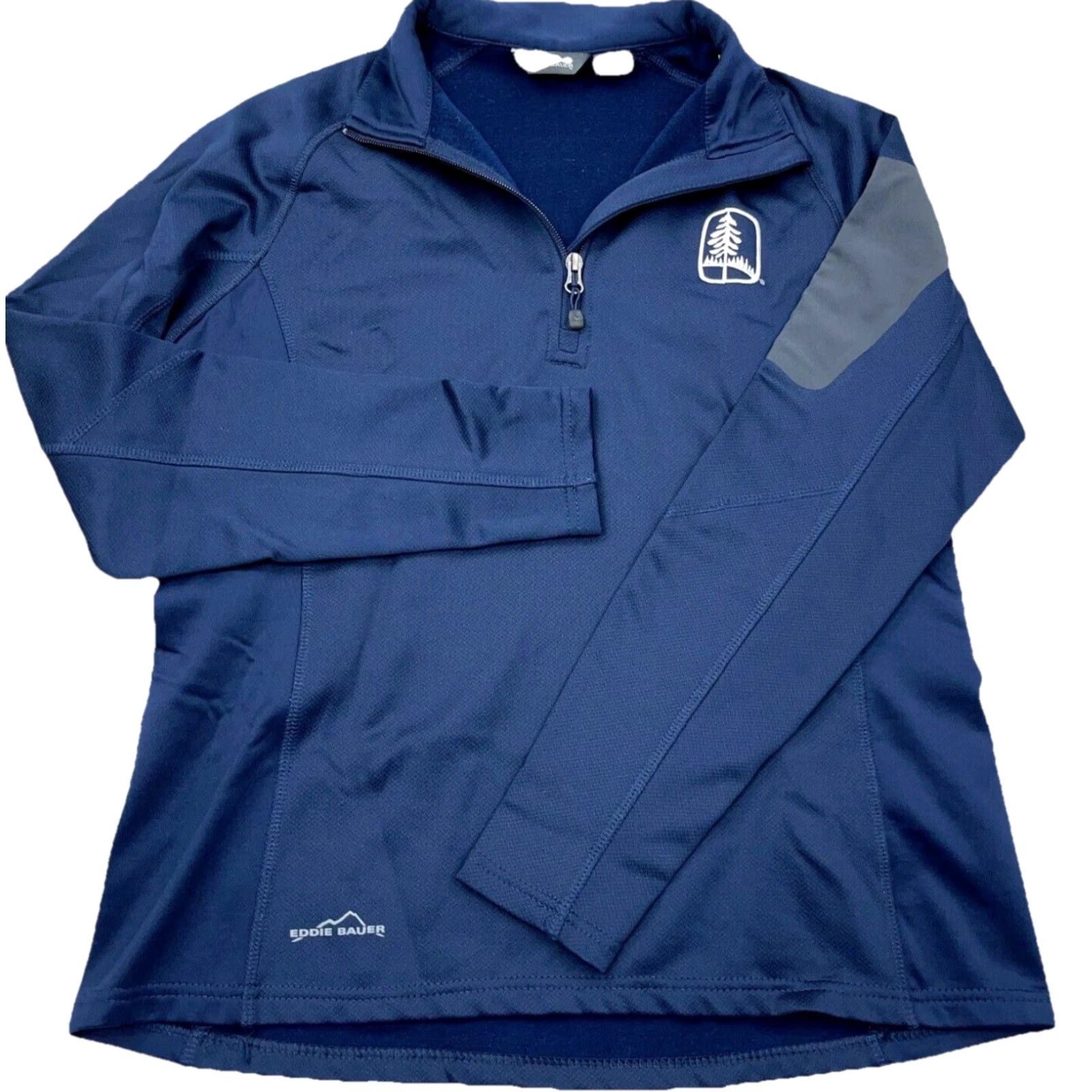 Eddie Bauer Eddie Bauer Sweater Women Large Blue Pullover Quarter Zip Performance Soft Shell Size L / US 10 / IT 46 - 2 Thumbnail