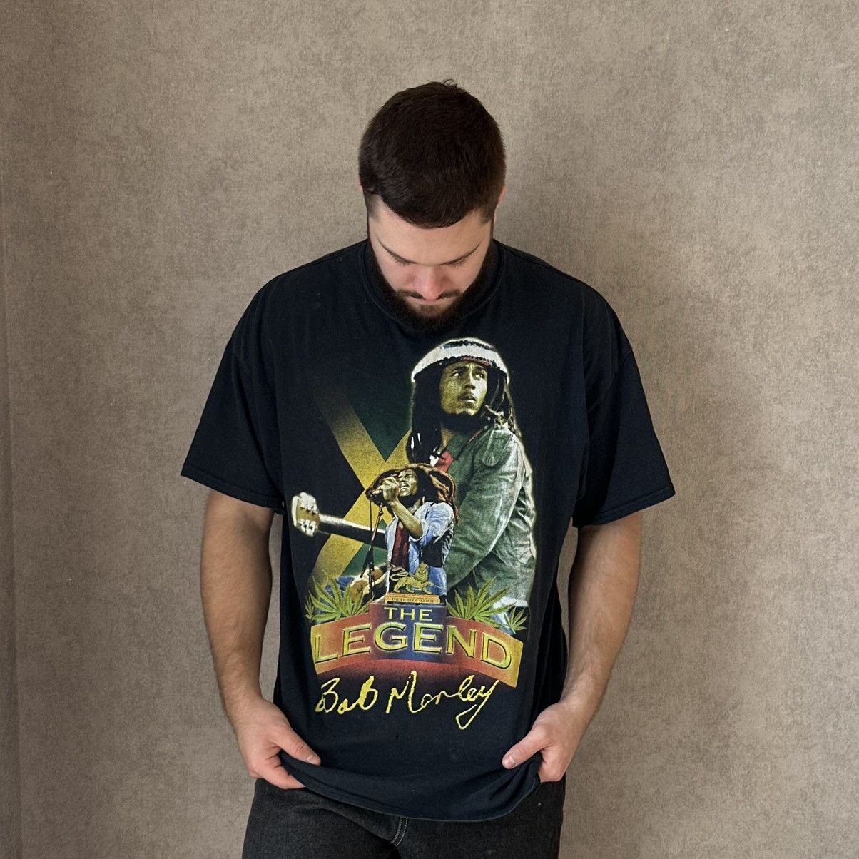 Bob Marley Vintage ADULT “ BOB MARLEY THE LEGEND” Marijuana Y2K Jamaica Size US XXL / EU 58 / 5 - 1 Thumbnail
