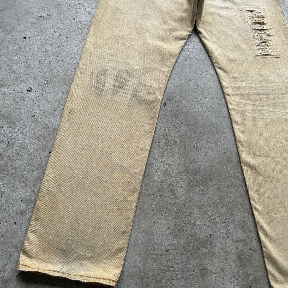 Japanese Brand THRASHED💥 Global Work Japan Vintage Distressed Jeans Pants Size US 32 / EU 48 - 9 Thumbnail