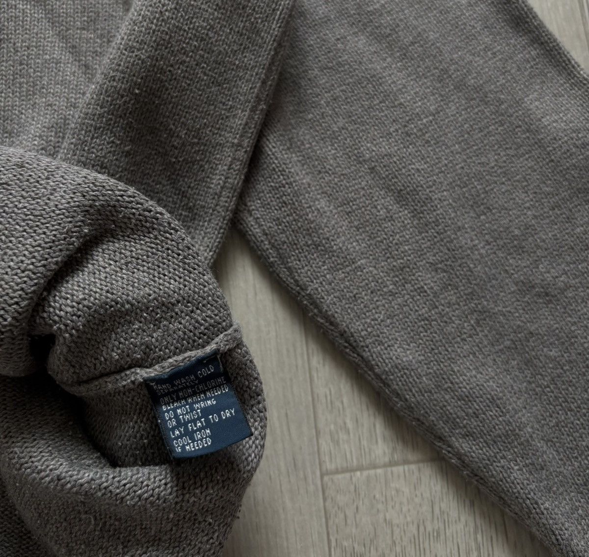Polo Ralph Lauren × RRL Ralph Lauren × Vintage 90s Polo Ralph Lauren 1/3 Zip Sweater Size US L / EU 52-54 / 3 - 4 Thumbnail
