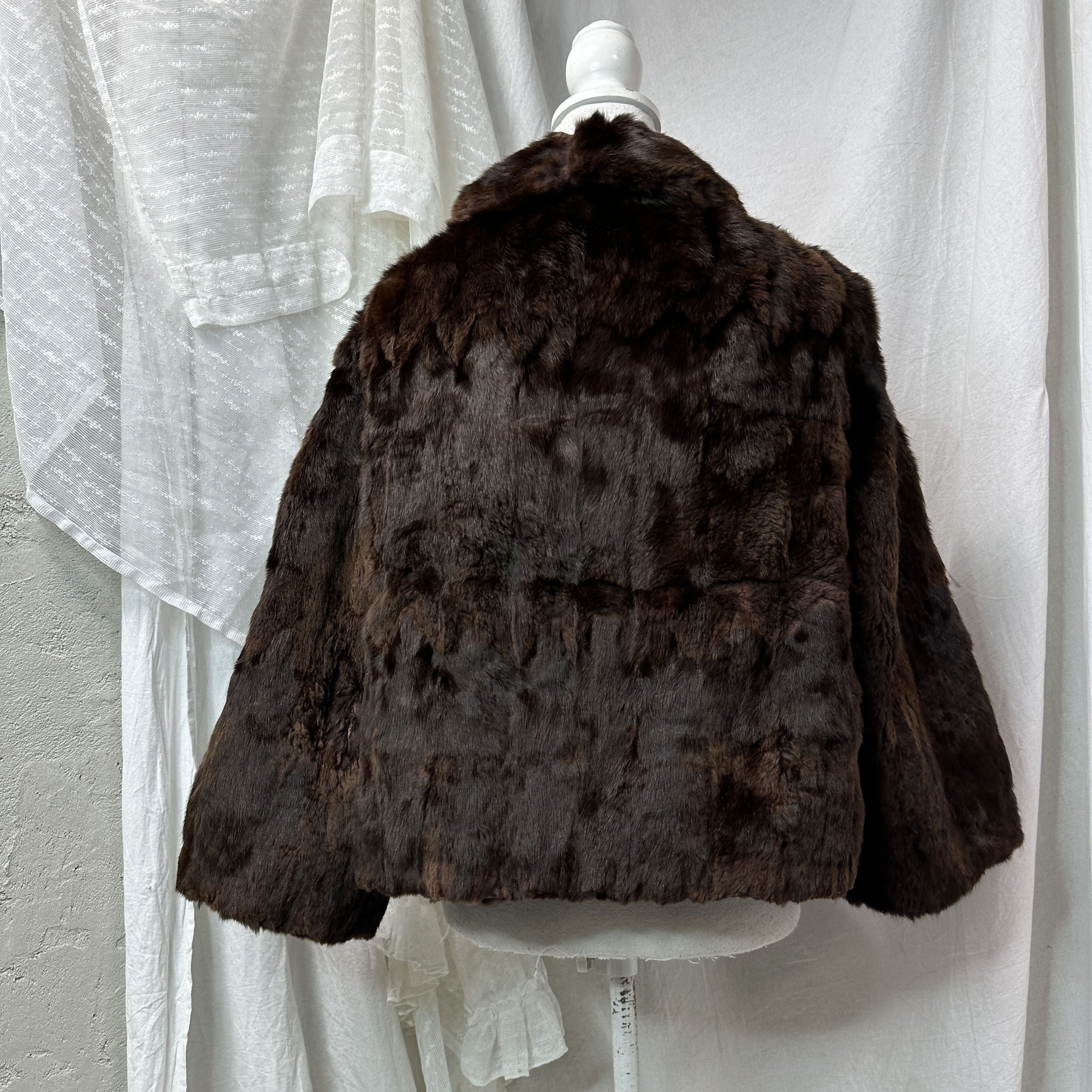 Vintage Vintage Old Money Flared Sleeves Rabbit Fur 90s Size M / US 6-8 / IT 42-44 - 13 Thumbnail