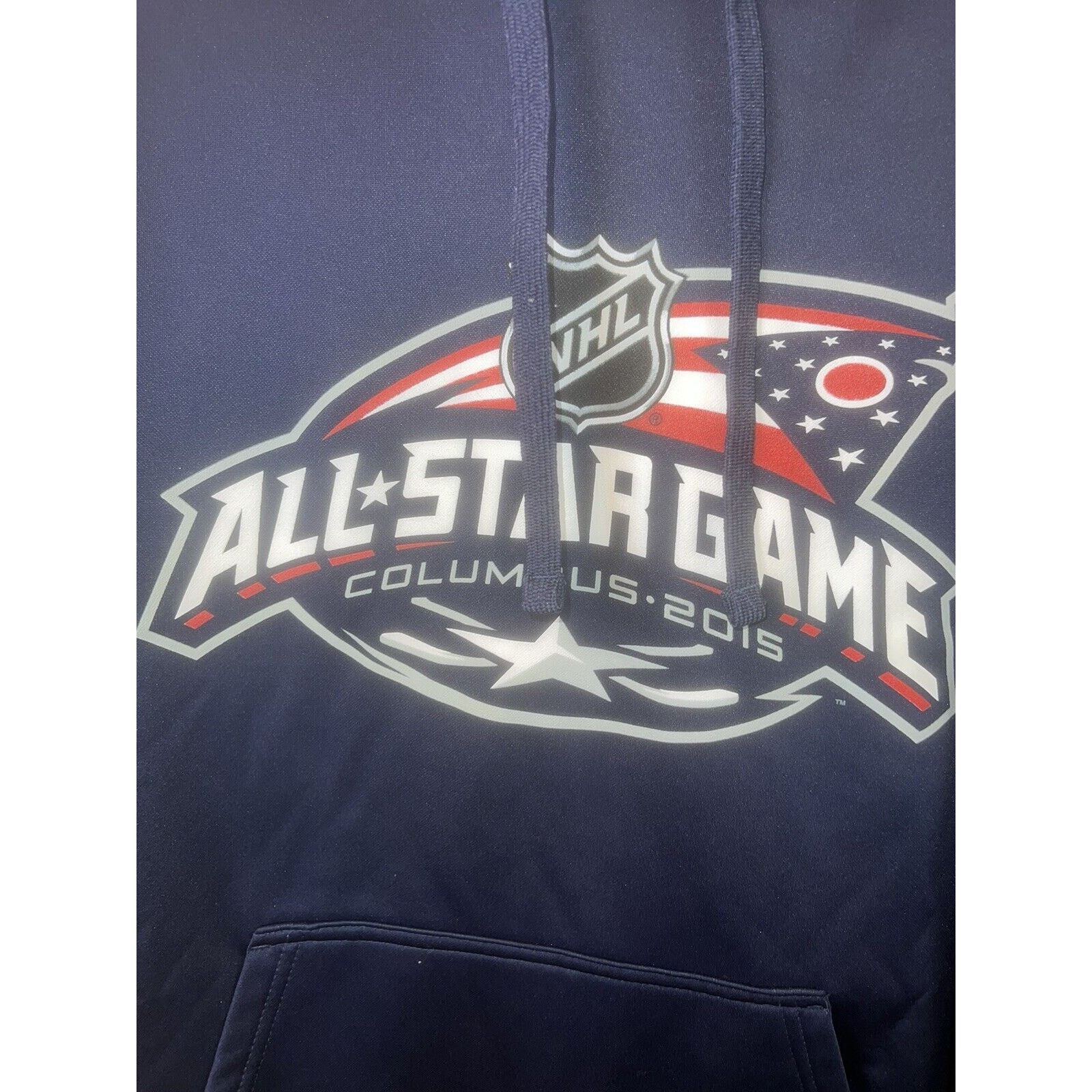 NHL Columbus Blue Jackets Hooded Pullover Men’s Large Navy NHL Size US L / EU 52-54 / 3 - 2 Thumbnail