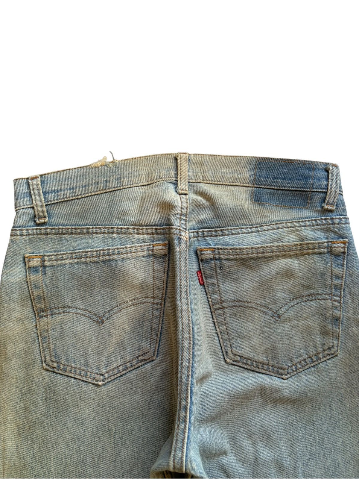 Levi's Vintage 90s Levis 501 Mud Wash Distressed Jeans Size US 31 - 8 Thumbnail