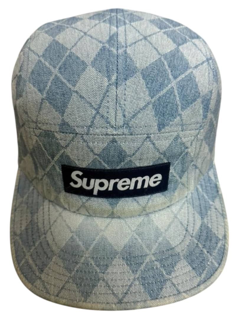 Supreme Supreme Denim Argyle Camp Cap Size ONE SIZE - 1 Thumbnail